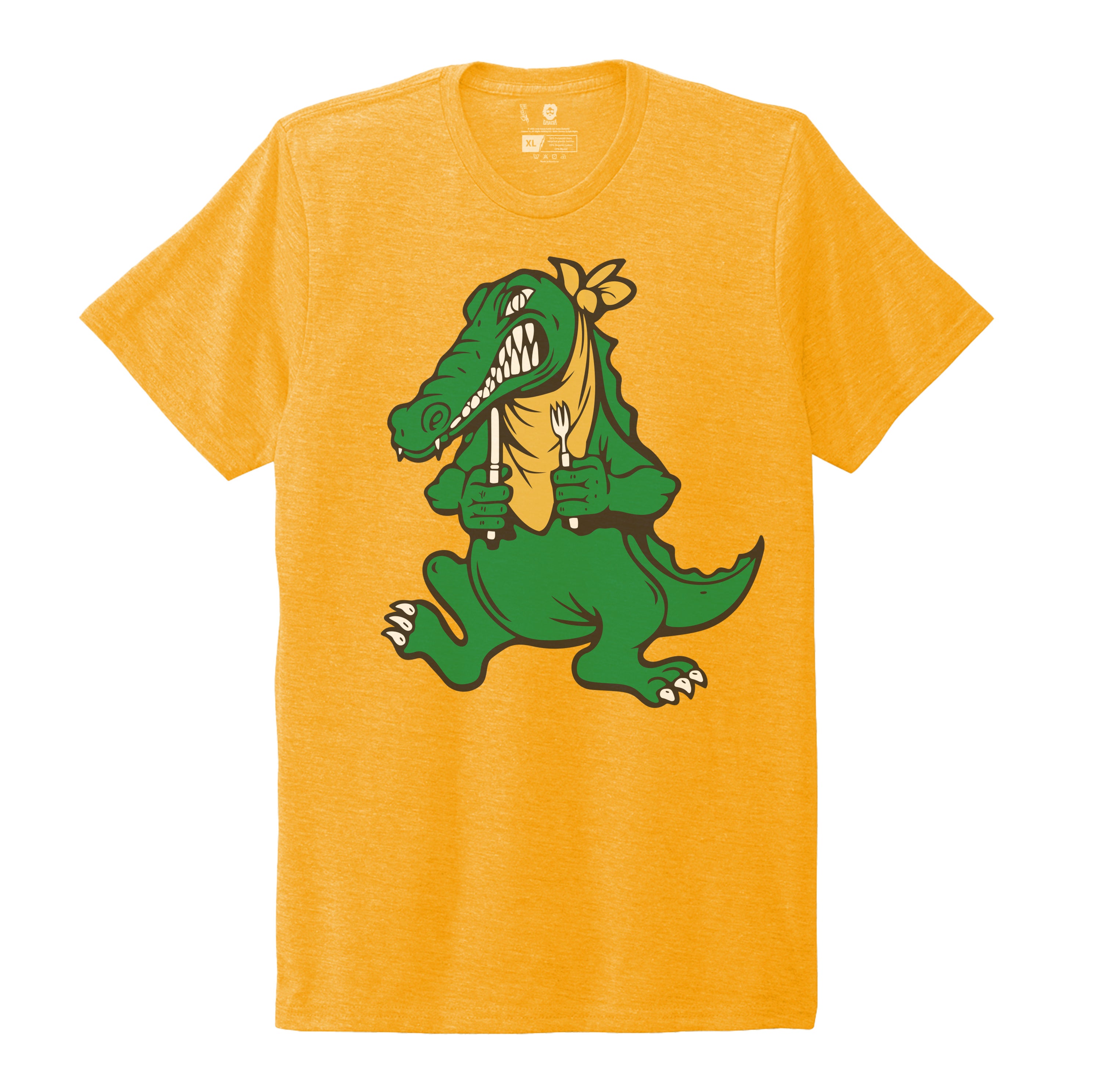 Jerry Garcia Eco T-Shirt Yellow Orange Alligator - Section 119