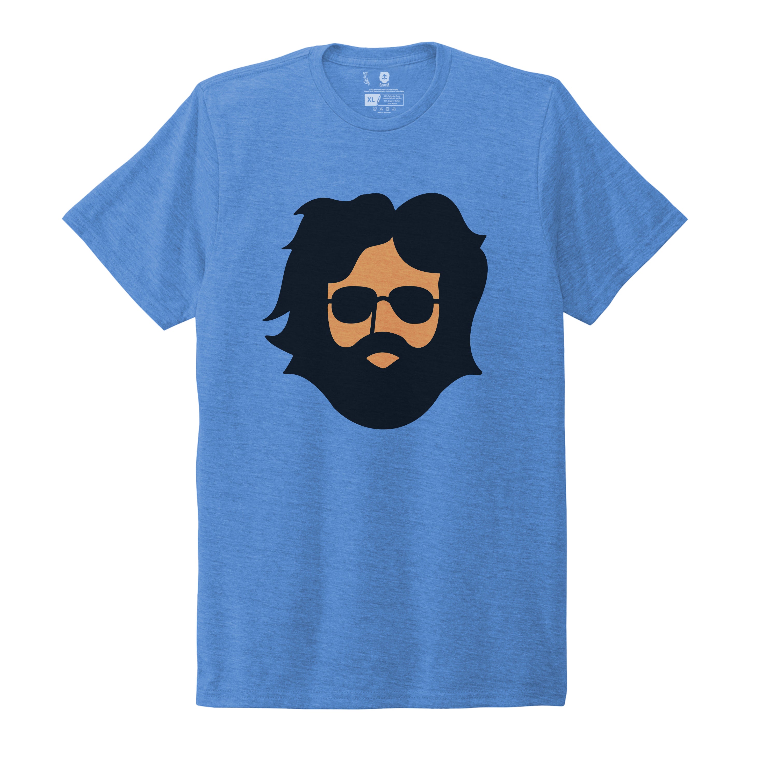 Jerry Garcia Eco T-Shirt Blue Jerry Face - Section 119