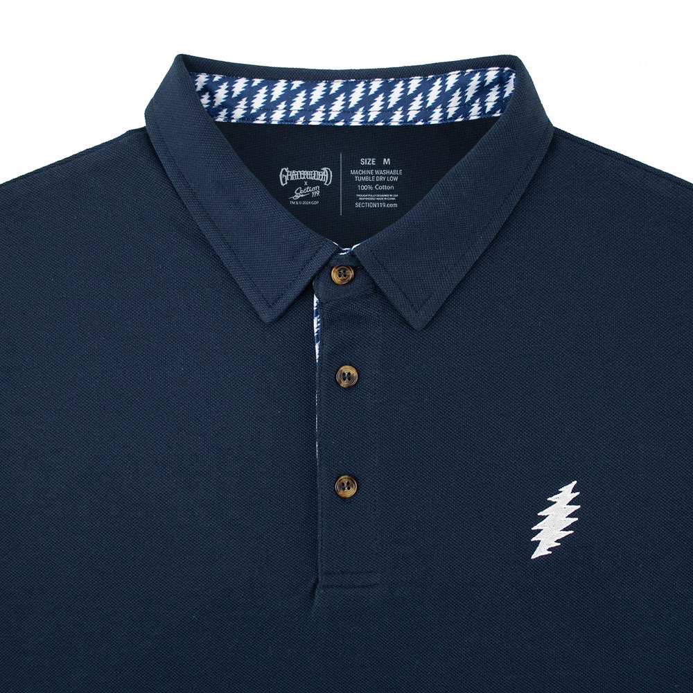 GD Pique Polo Navy Bolts - Section 119