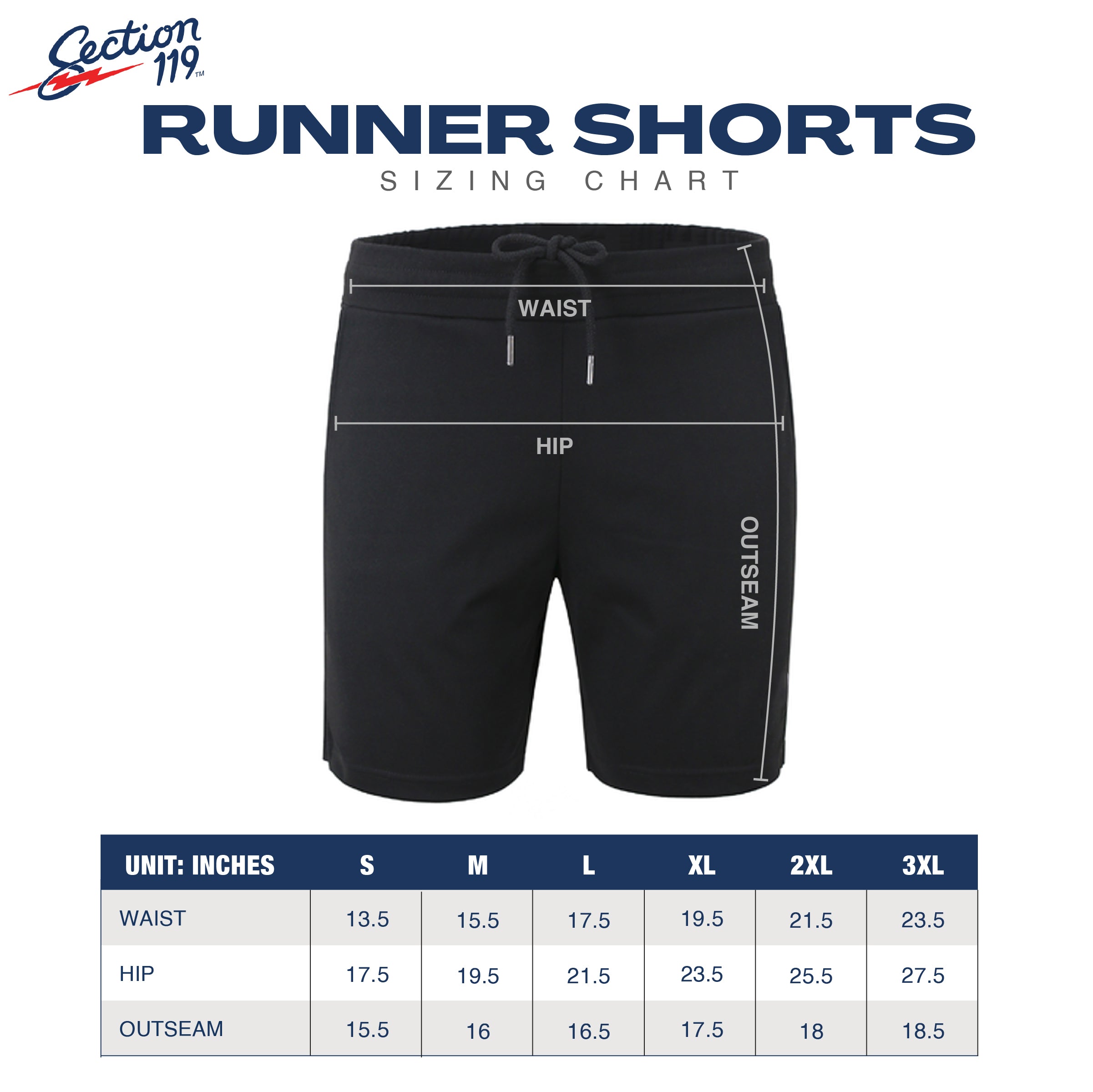 Grateful Dead Premium Athletic Short Navy With Bolt - Section 119