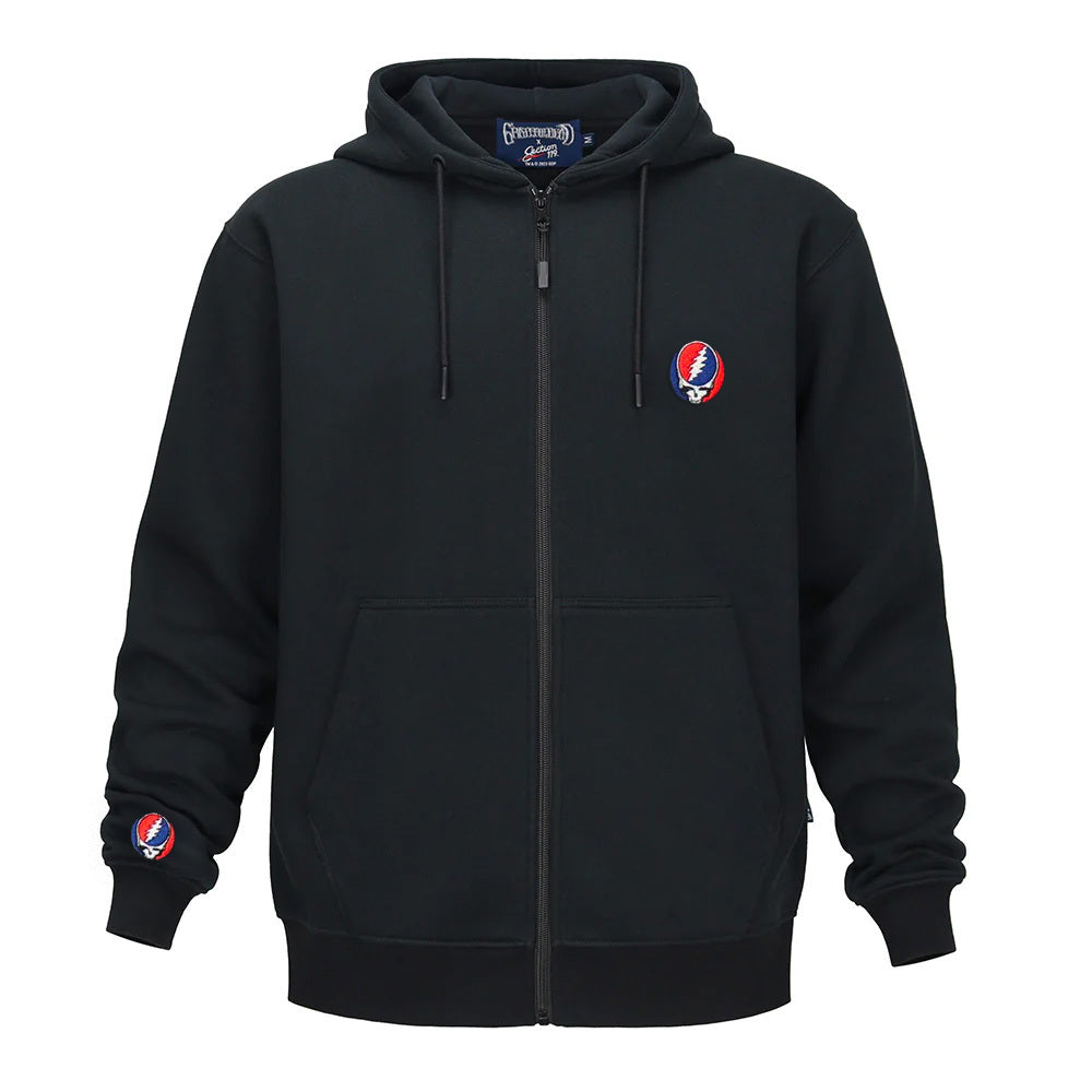 Grateful Dead Zip-up Steal Your Face Black Hoodie - Section 119