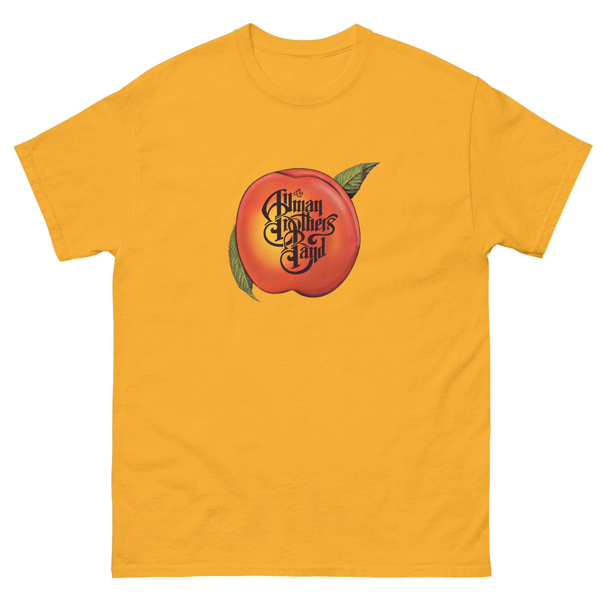 The Allman Brothers Eco T-Shirt Logo Peach Logo in Yellow - Section 119