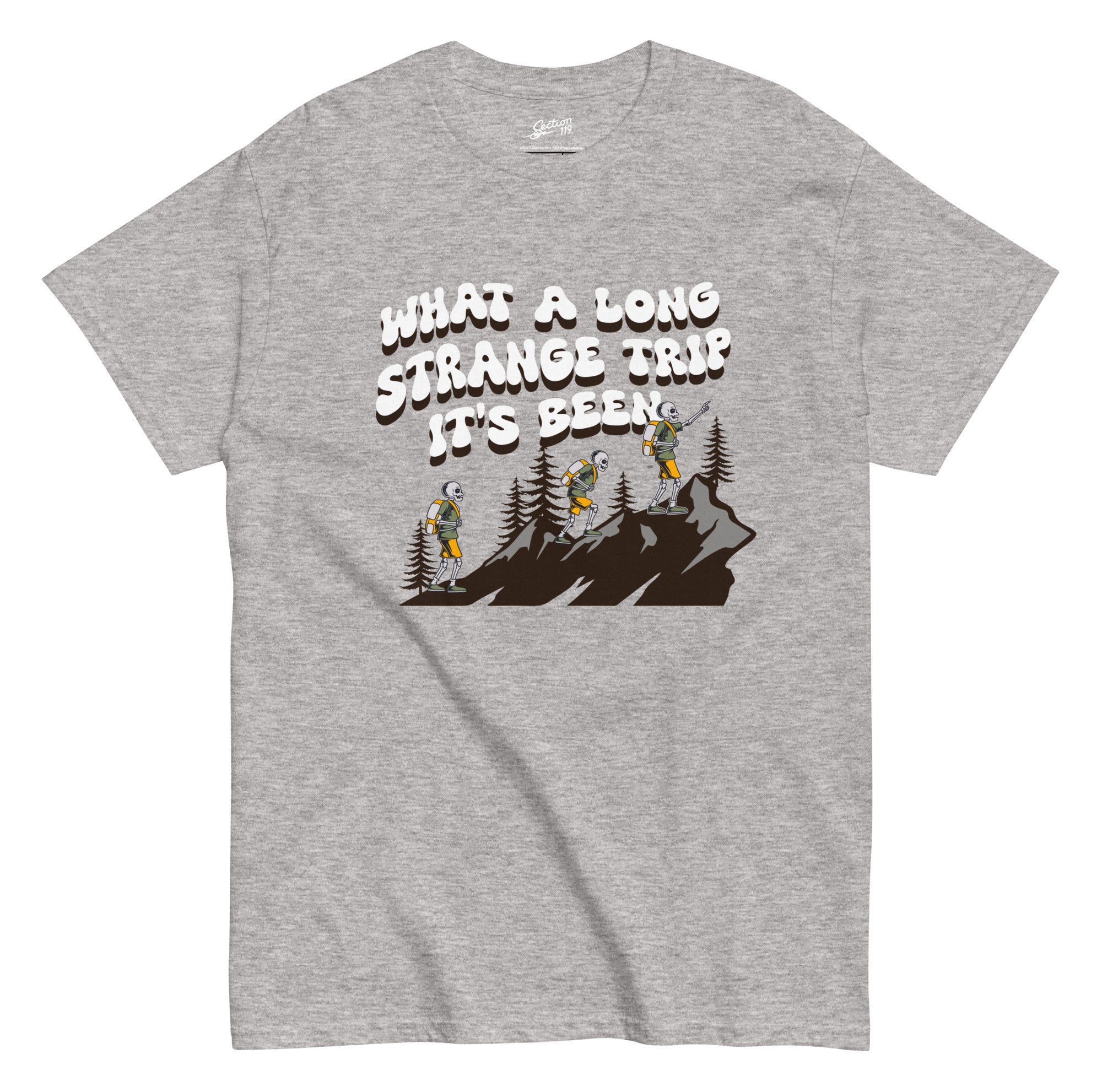 Grateful Dead | Eco Friendly Tee | What a Long Strange Trip it Has Been in Grey - Section 119