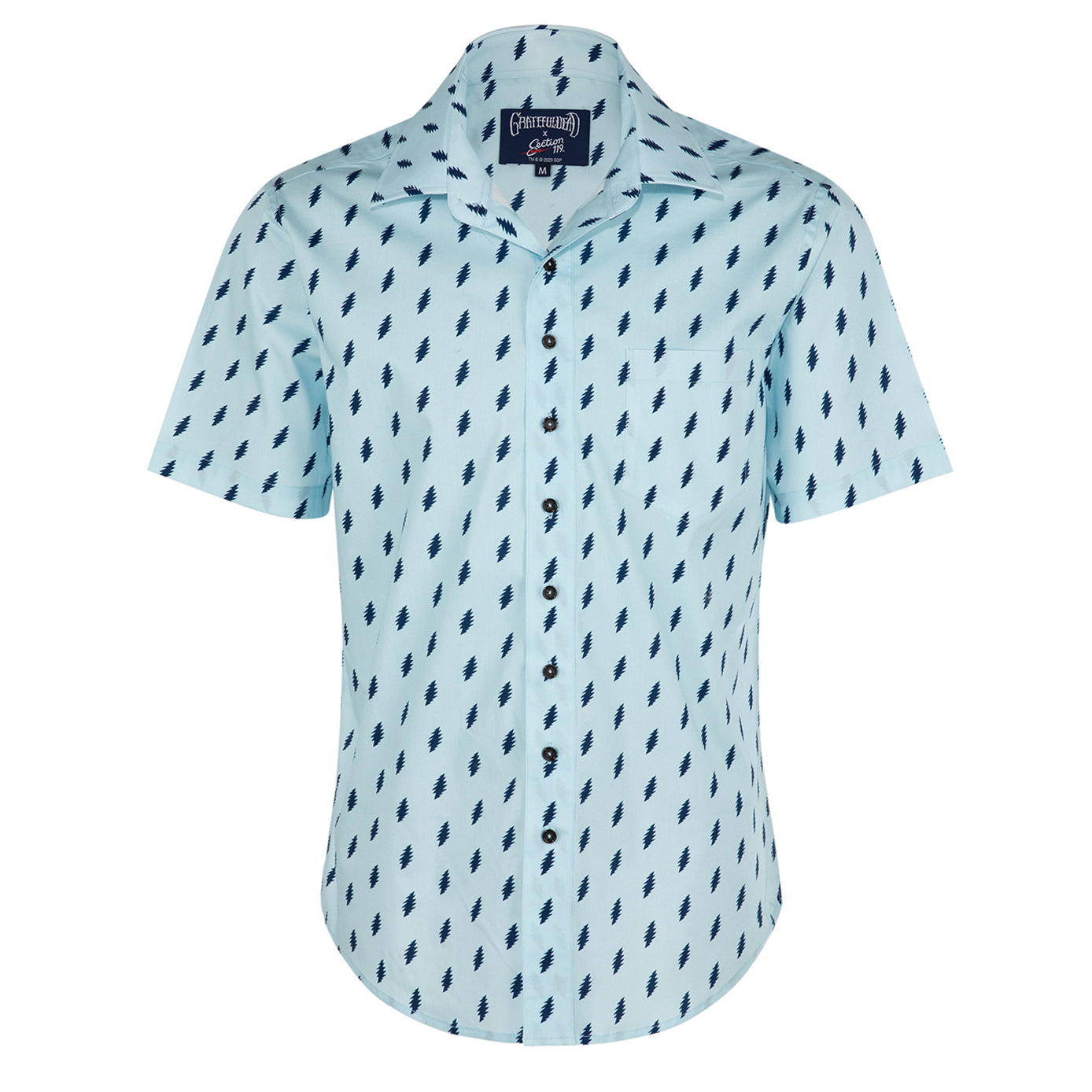 Grateful Dead | Classic Button Down | Bolts All Over Navy - Section 119