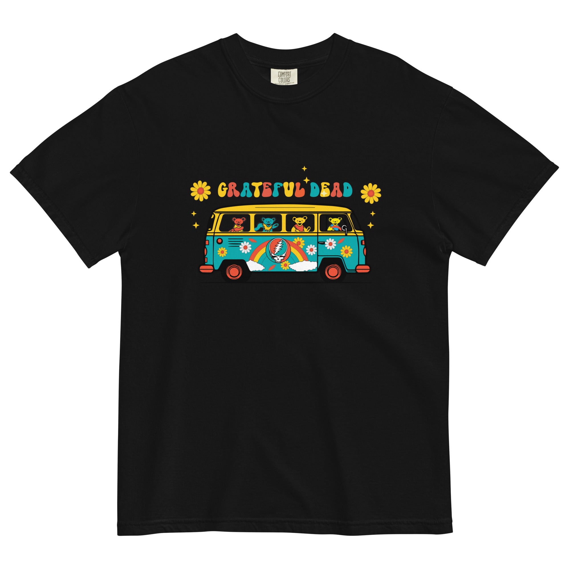 Grateful Dead | Pigment Dye Oversize Cotton Tee | Bears on the Bus - Section 119