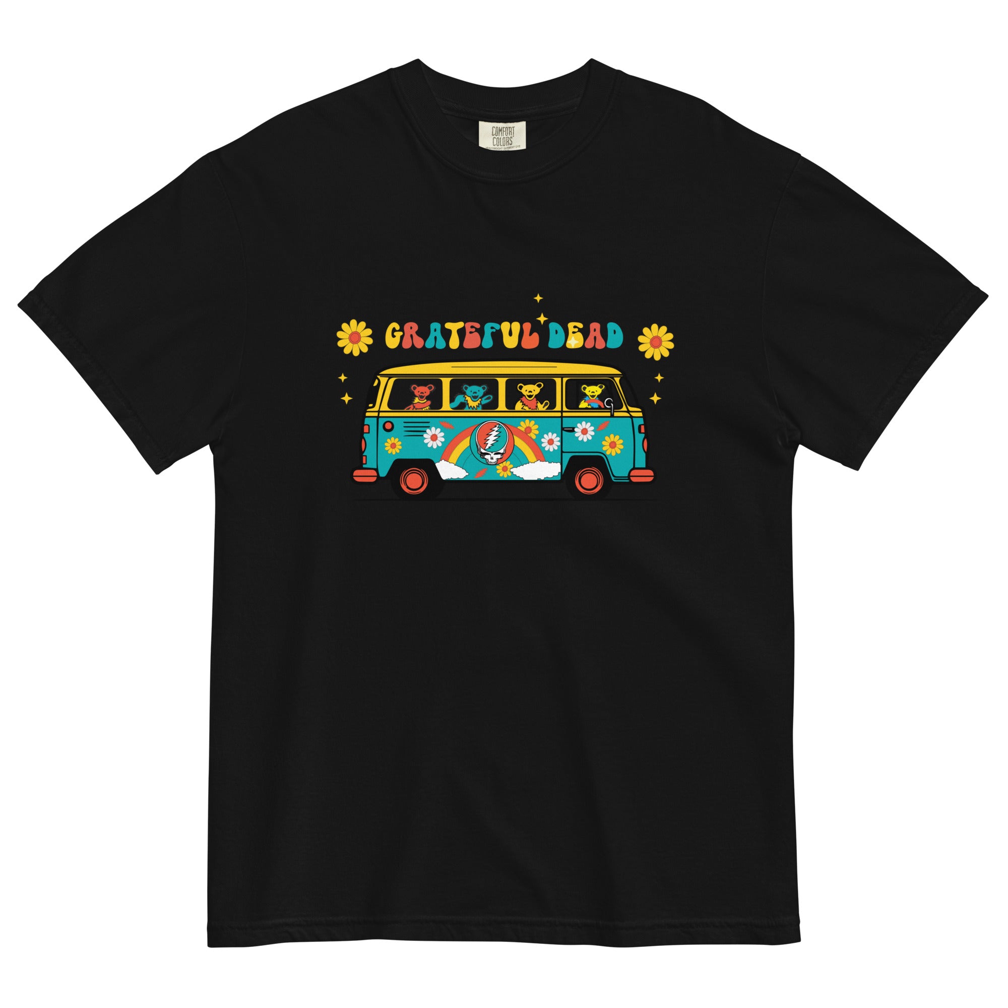 Grateful Dead | Pigment Dye Oversize Cotton Tee | Bears on the Bus - Section 119