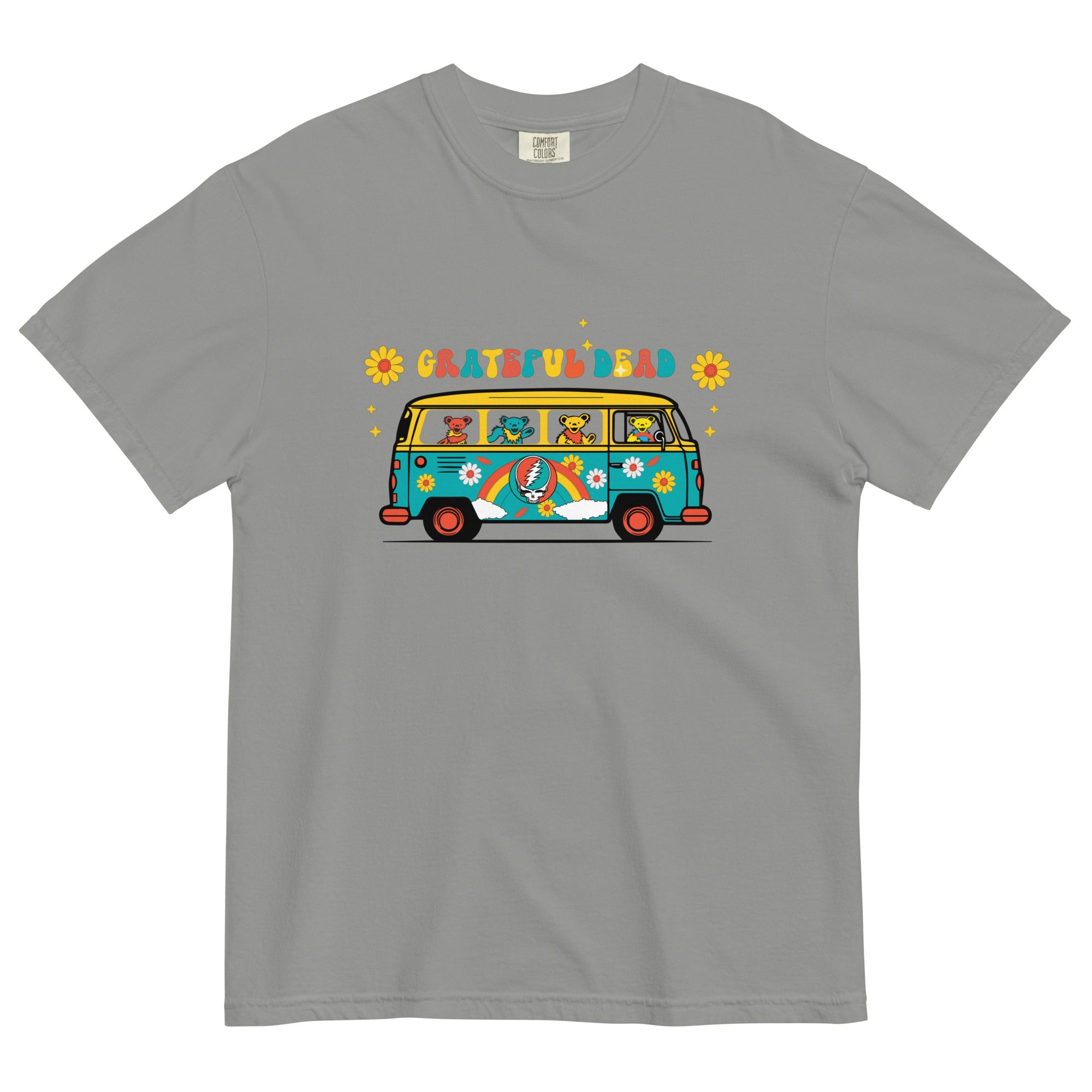 Grateful Dead | Pigment Dye Oversize Cotton Tee | Bears on the Bus - Section 119
