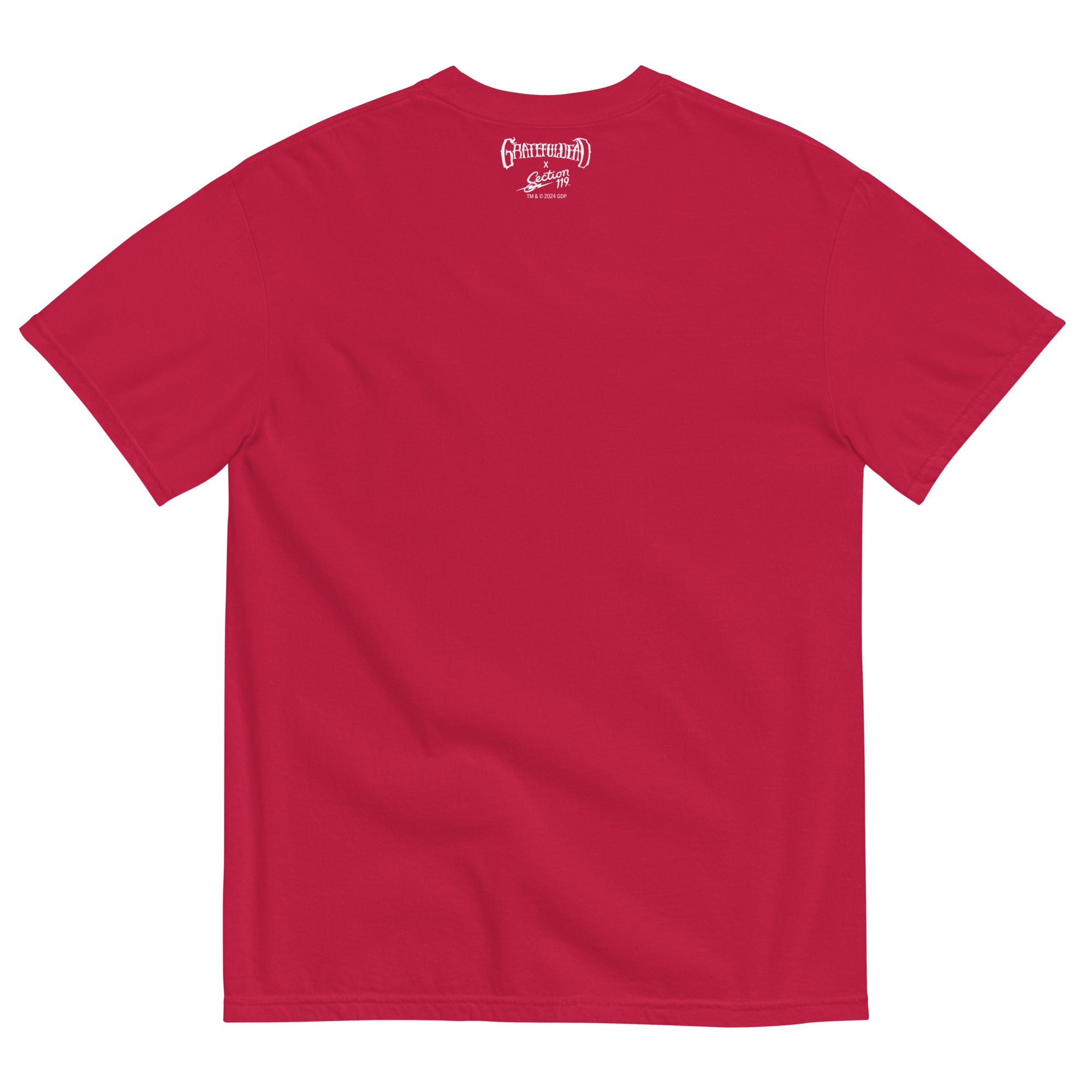 Grateful Dead | Pigment Dye Oversize Cotton Tee | A Rose For You Dead Head Canoe - Section 119