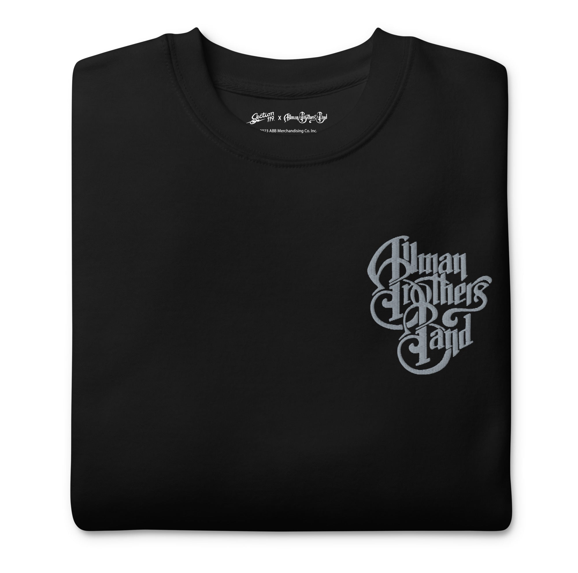 The Allman Brothers Band Classic Embroidered Black Crew - Section 119