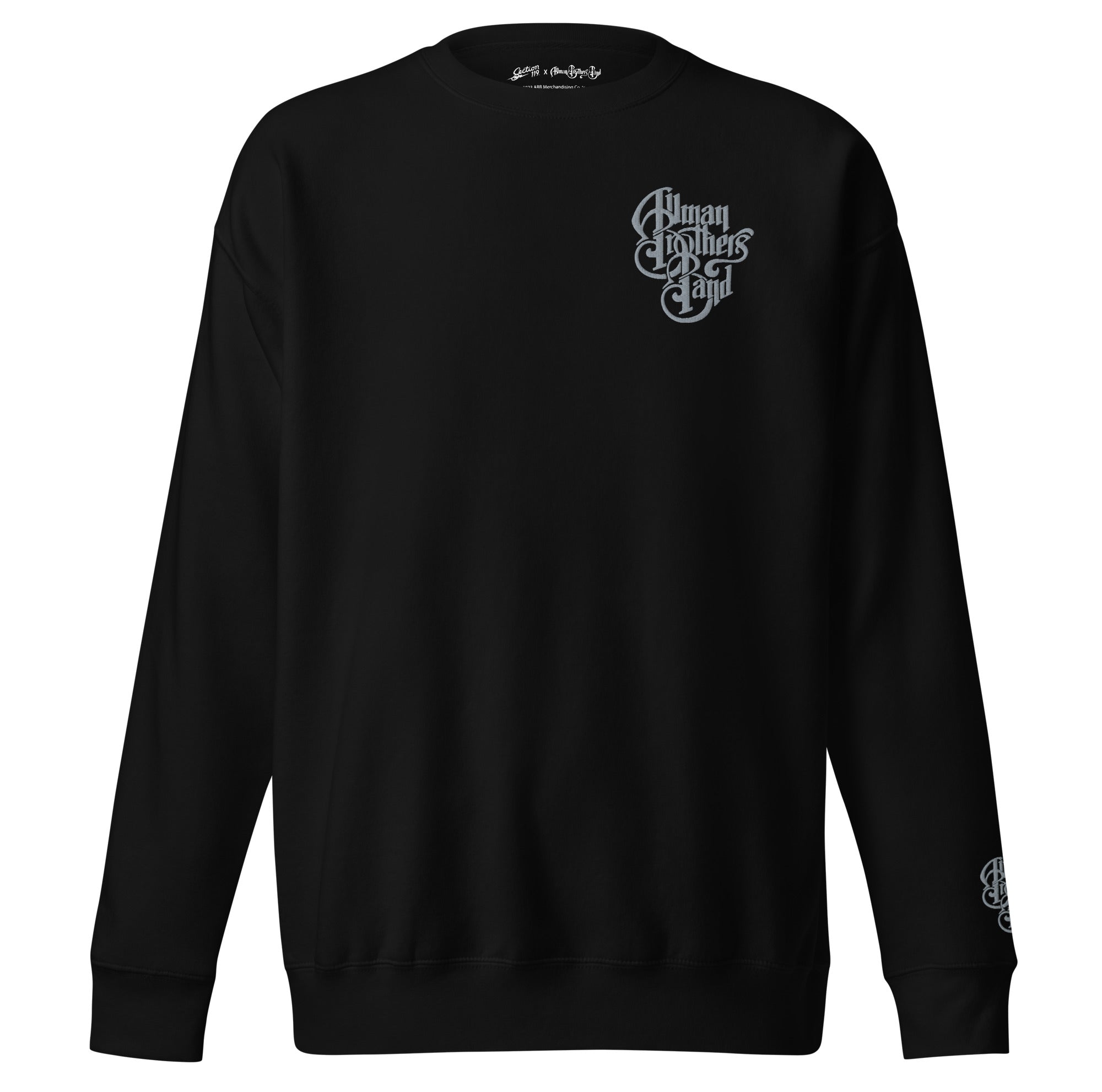 The Allman Brothers Band Classic Embroidered Black Crew - Section 119