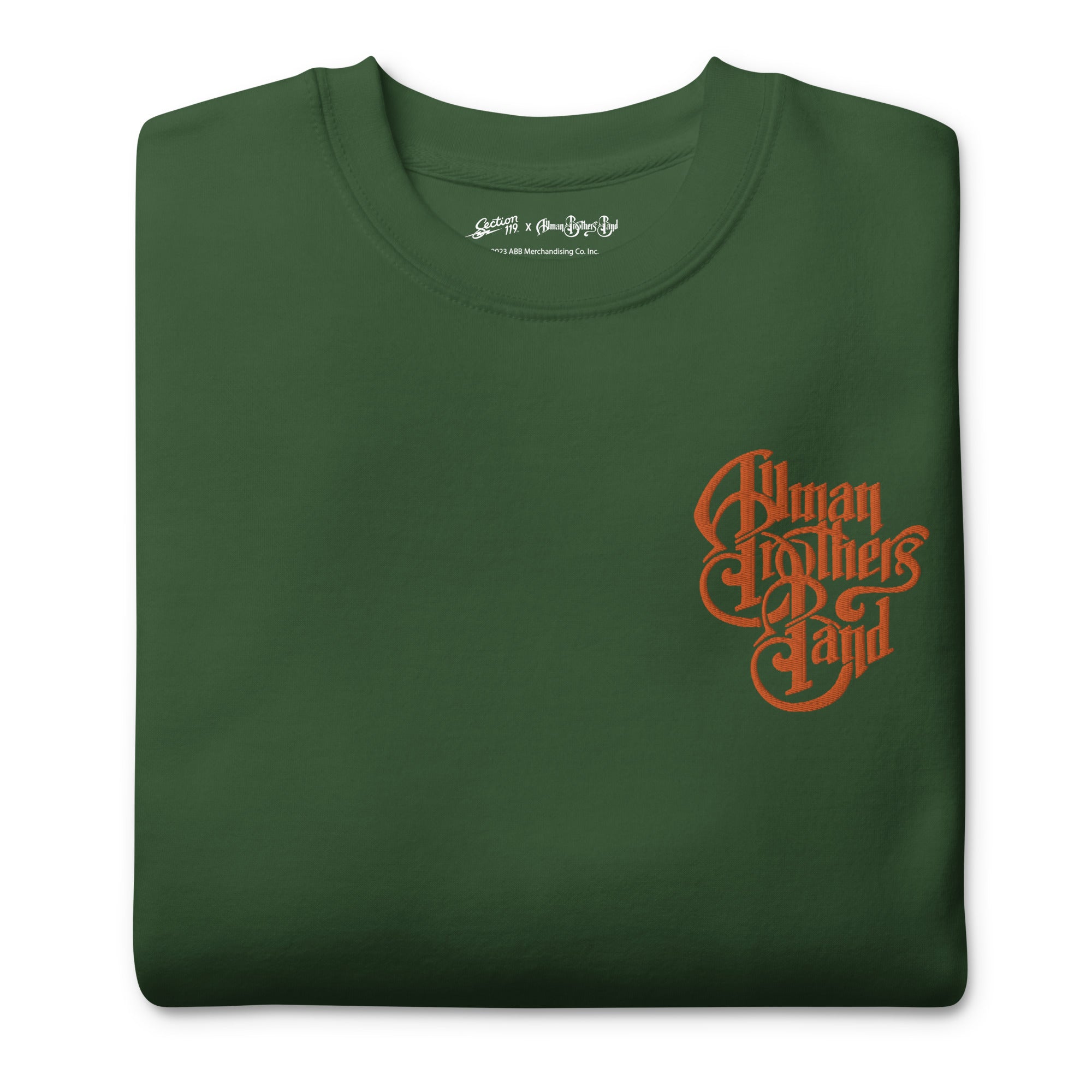 The Allman Brothers Band Classic Embroidered Crew in Green - Section 119