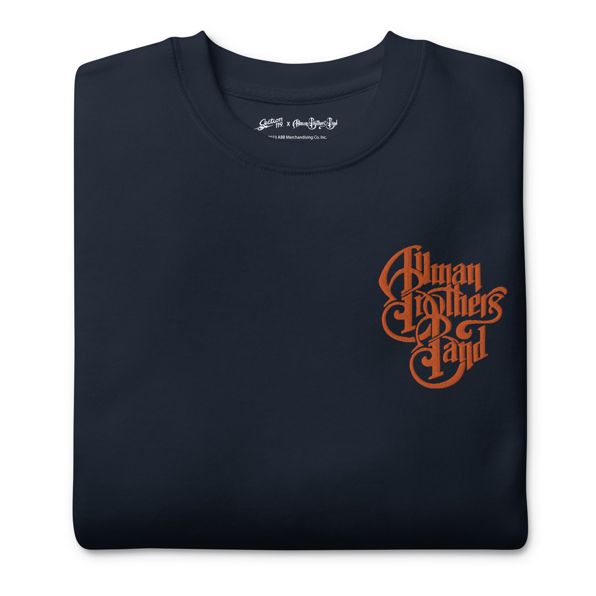 The Allman Brothers Band Classic Embroidered Crew in Navy - Section 119