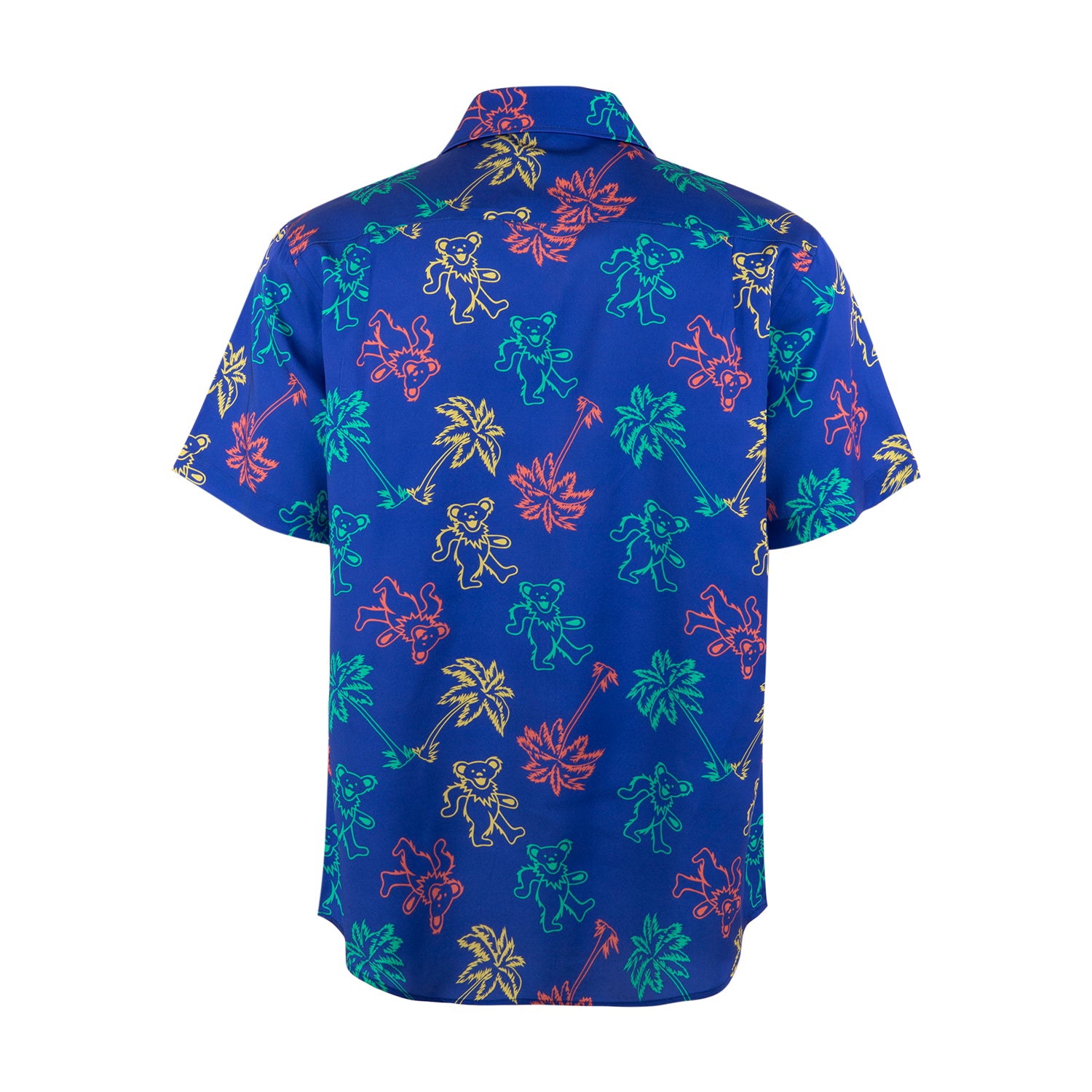 Grateful Dead Short Sleeve Button Down Beach Neon Bears - Section 119