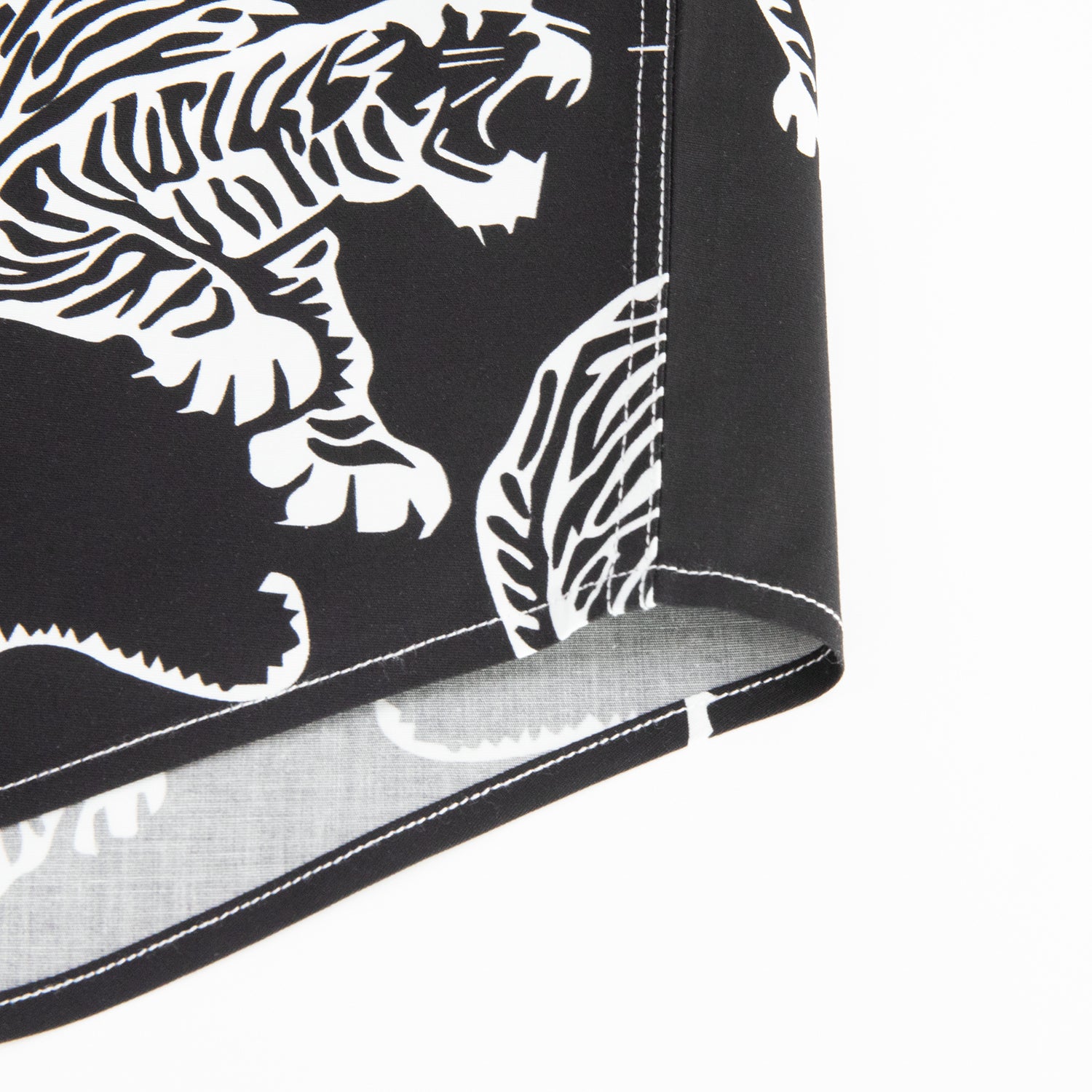 Jerry Garcia Black and White Tiger Short Sleeve Shirt - Section 119