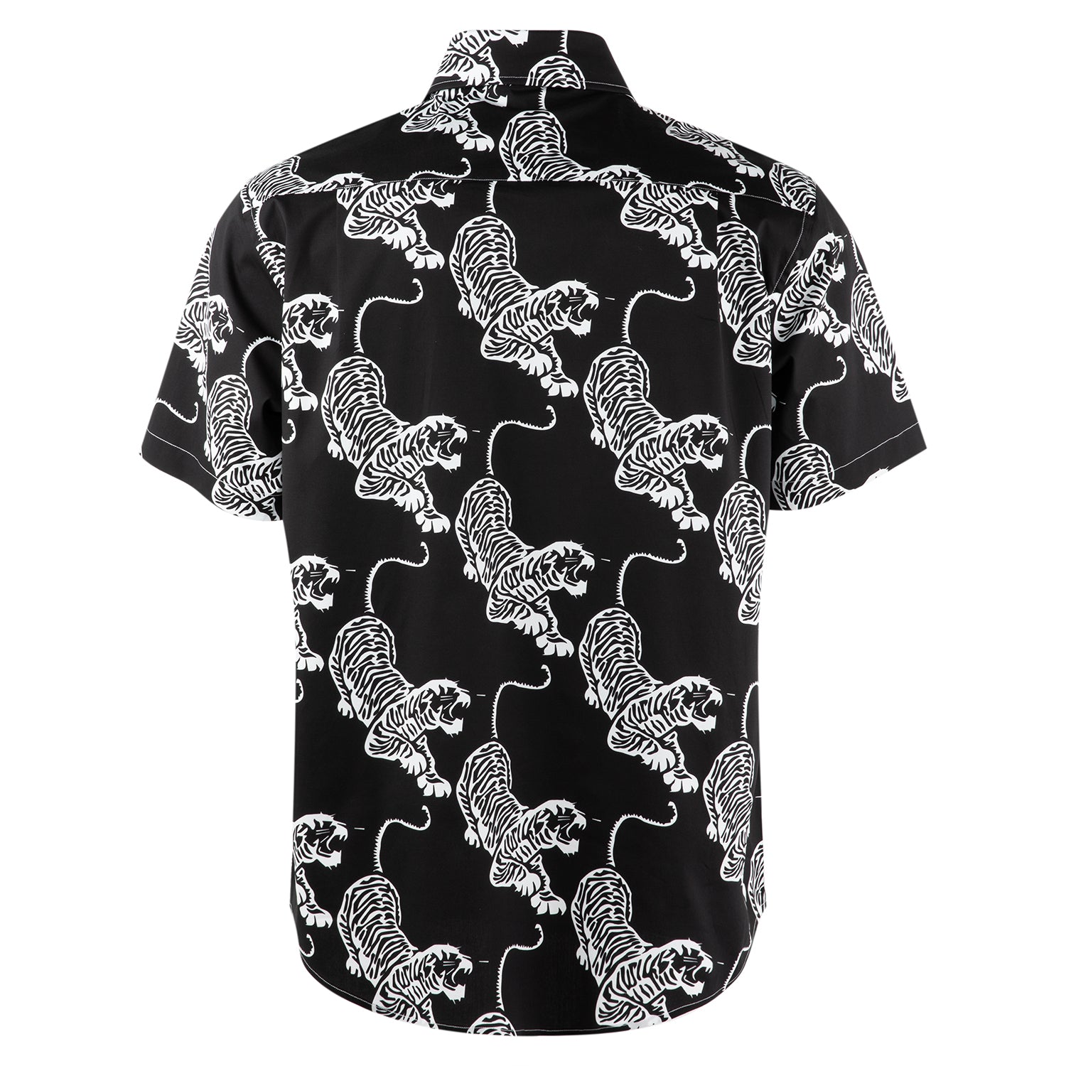 Jerry Garcia Black and White Tiger Short Sleeve Shirt - Section 119