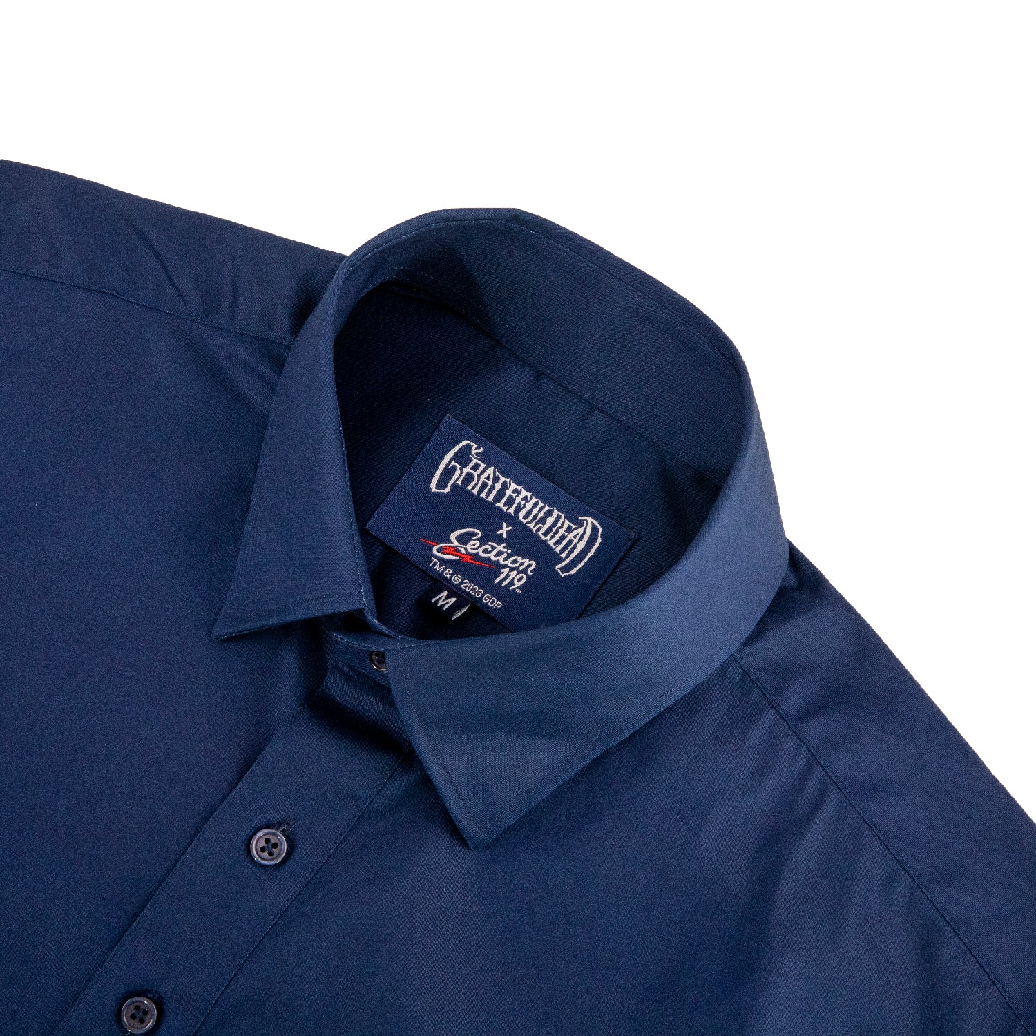 Grateful Dead Short-Sleeve Button Down Surfing Stealie Navy - Section 119