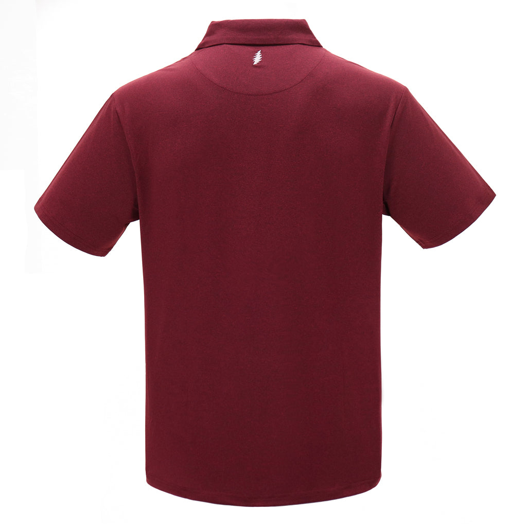 Grateful Dead Bolt Dry Fit Polo | Red - Section 119