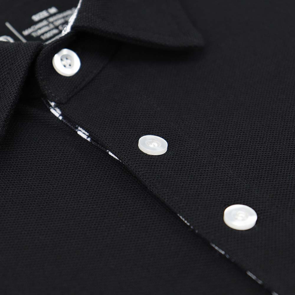 Grateful Dead Black Bolt Pique Polo - Section 119