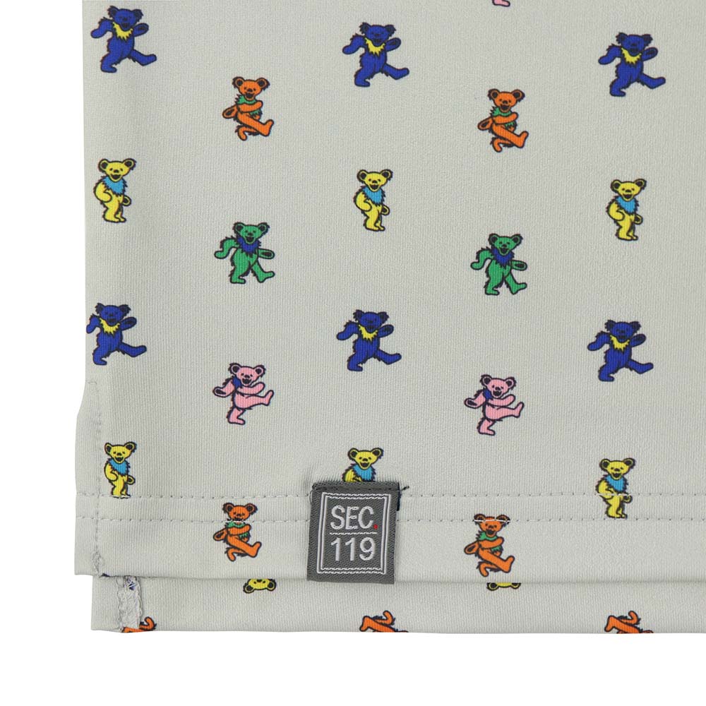Grateful Dead Dry Fit Grey Dancing Bears Polo - Section 119