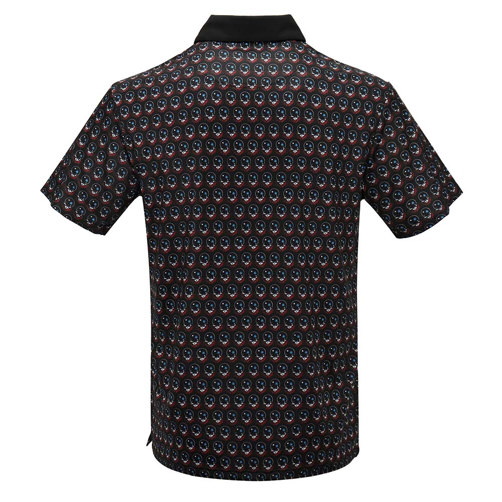 Grateful Dead Dry Fit All Over Space Your Face Polo - Section 119