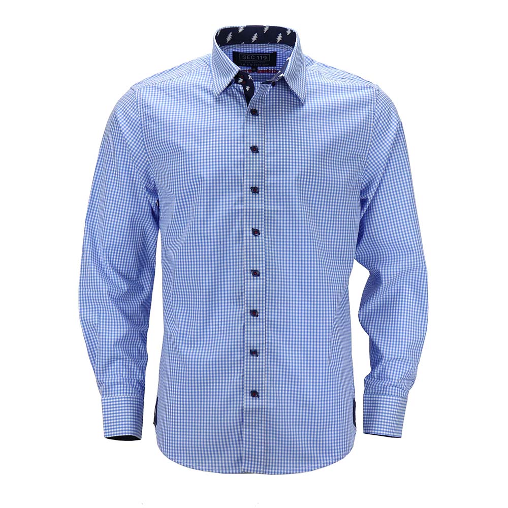 Grateful Dead Blue Gingham Button-Down - Section 119
