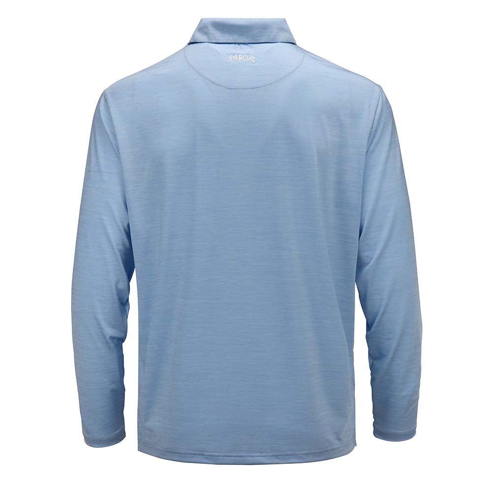 Jerry Garcia Polo Long Sleeve Baby Blue White Face - Section 119