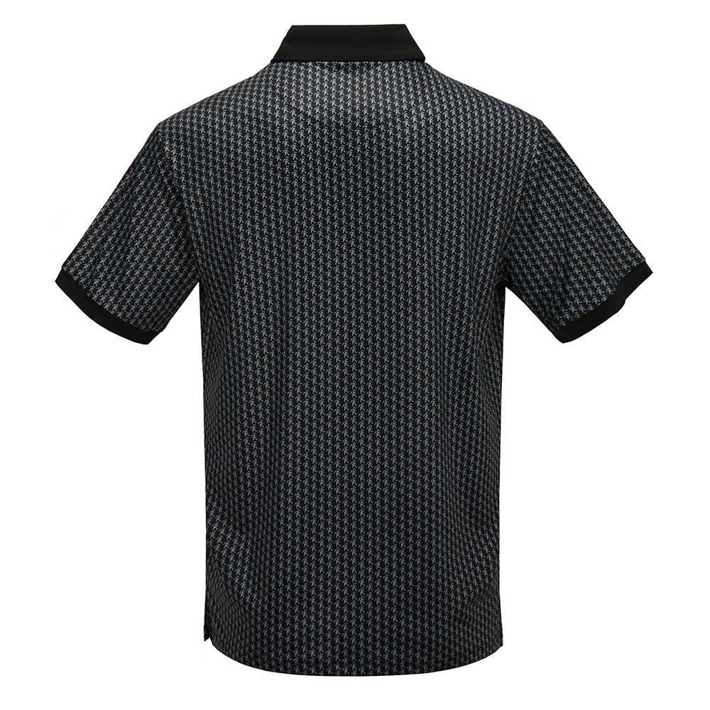 Grateful Dead Dri Fit Polo All Over Grey Bear on Black - Section 119