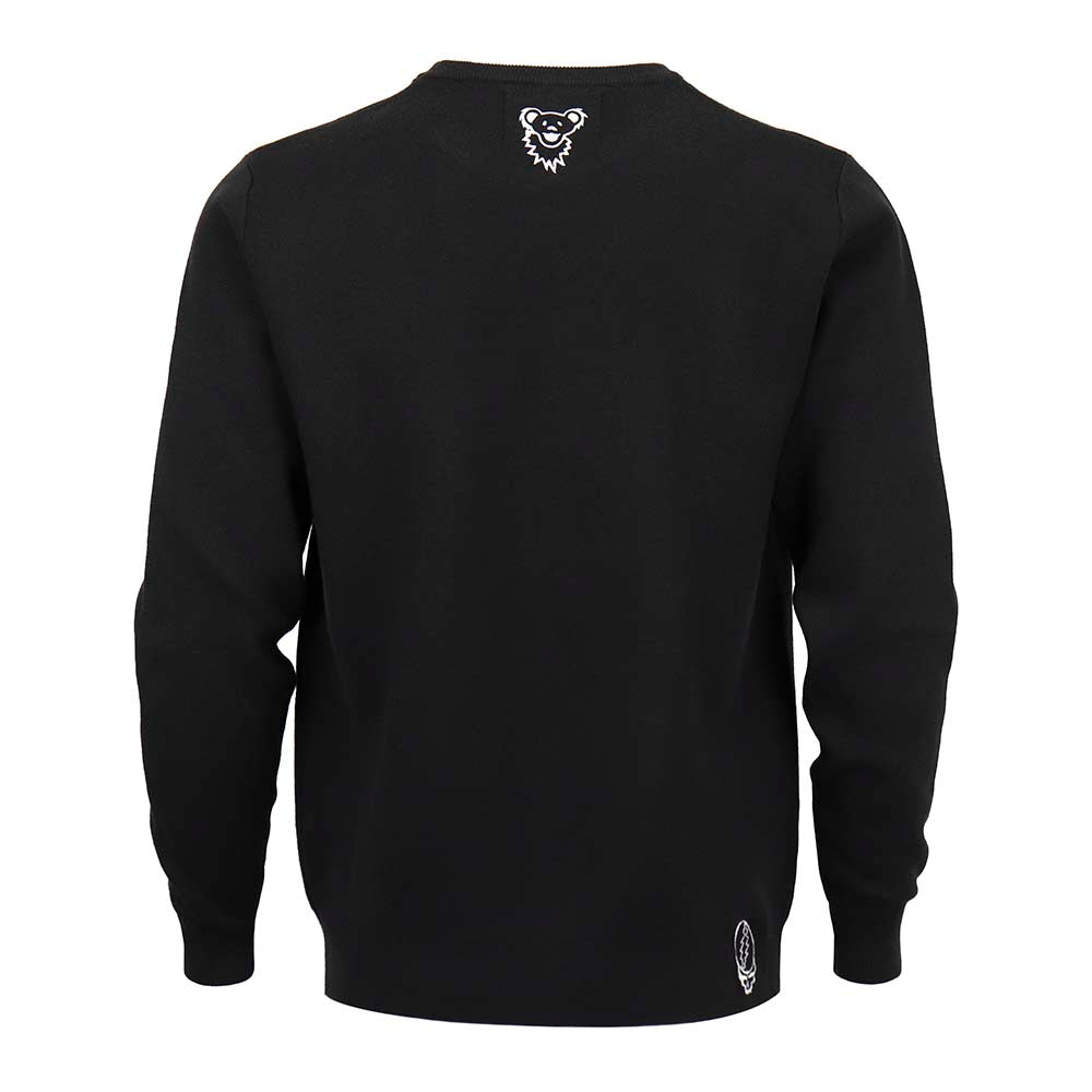 Grateful Dead Sweater White Bear on Black - Section 119