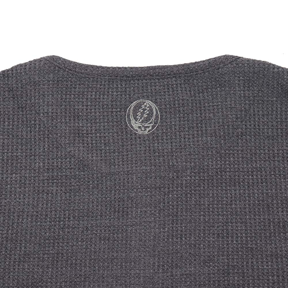 Grateful Dead Grey Steal Your Face Henley - Section 119