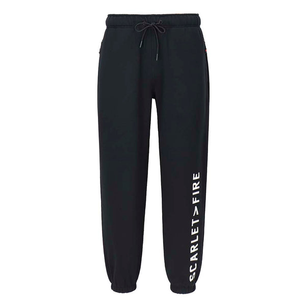 3X-7X Scarlet Fire Lyric Sweatpants in Black