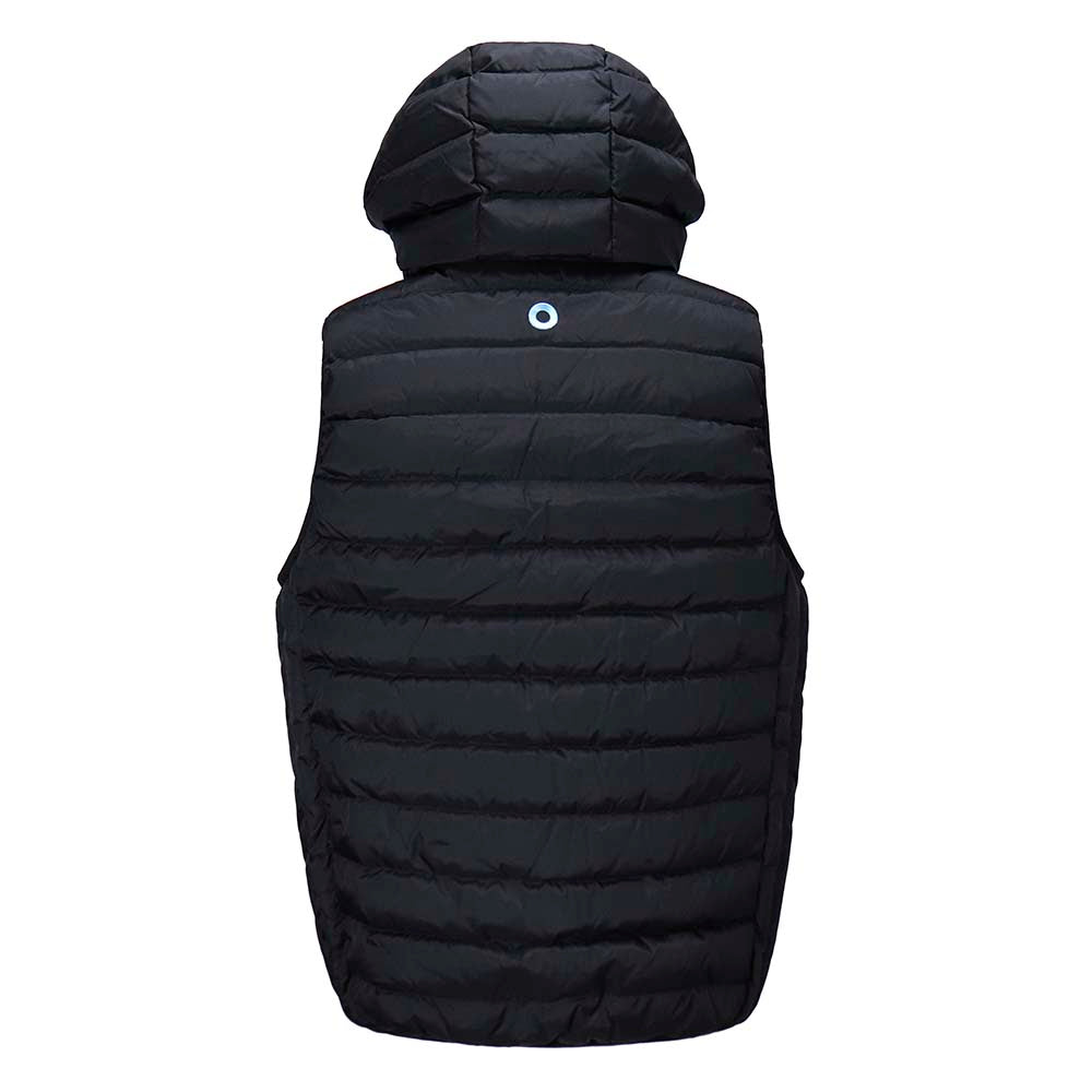 Phish Blue donut Hooded Puffer Vest in Black - Section 119