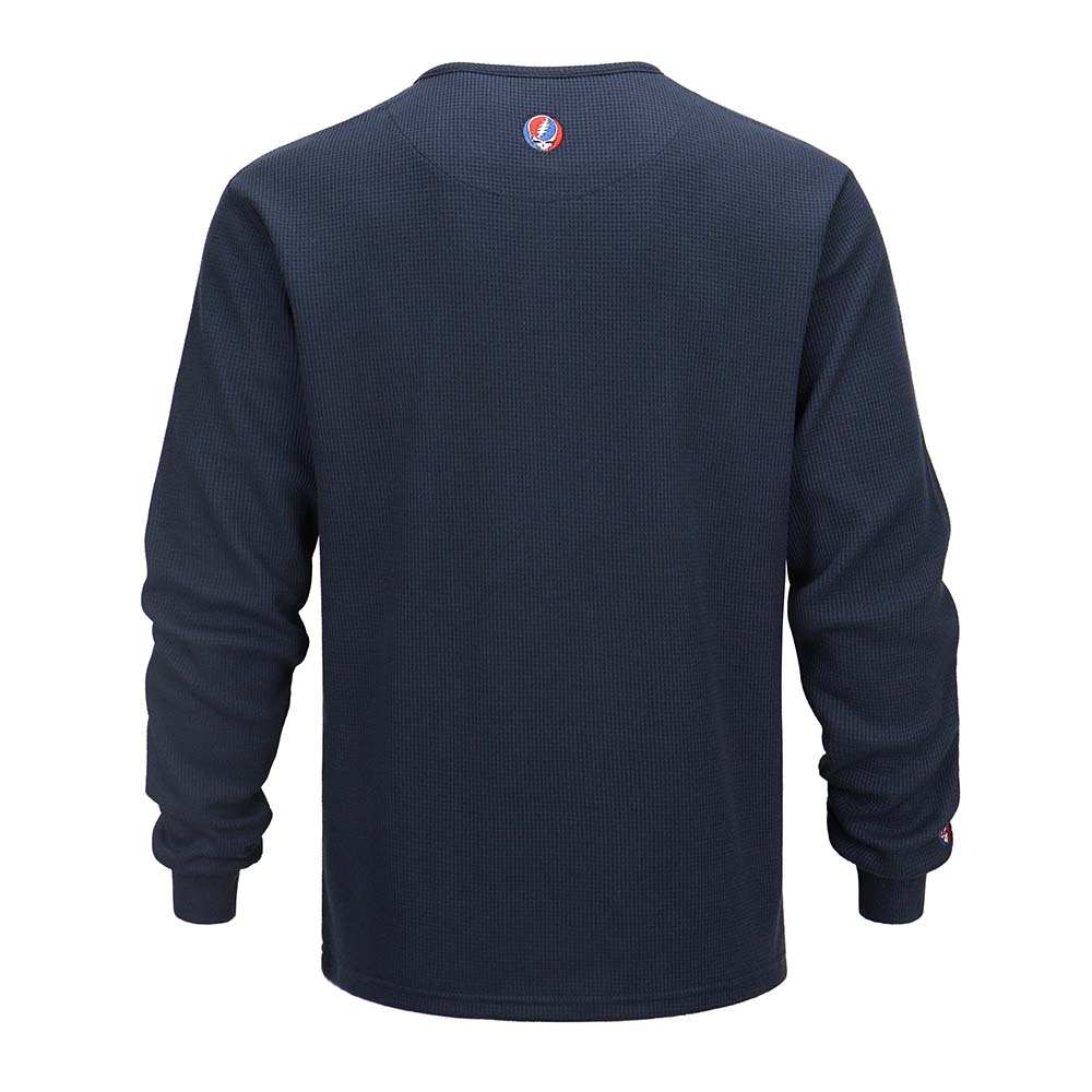 Grateful Dead Henley Stealie on Navy - Section 119