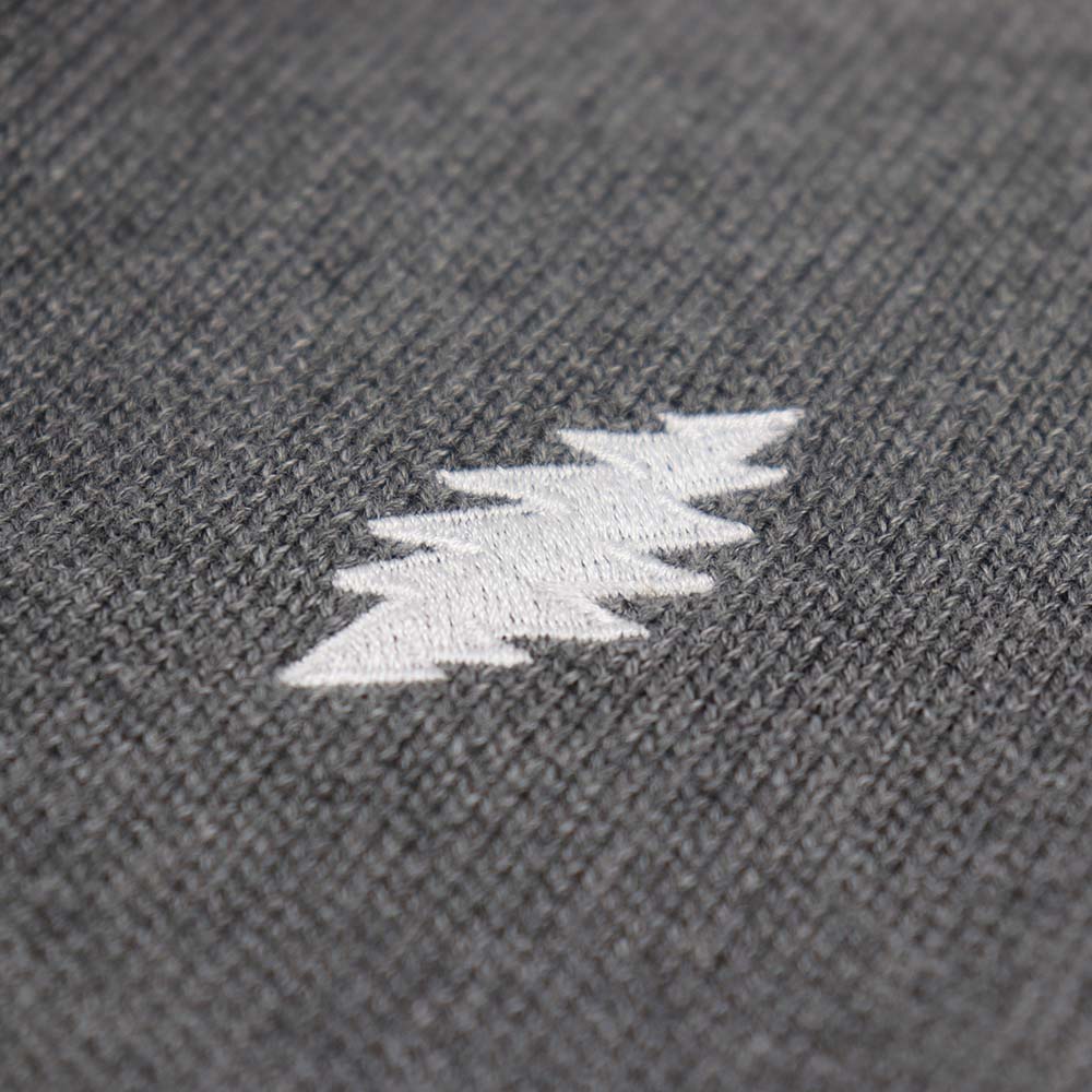 Grateful Dead Grey Bolt Quarter-Zip Sweater - Section 119