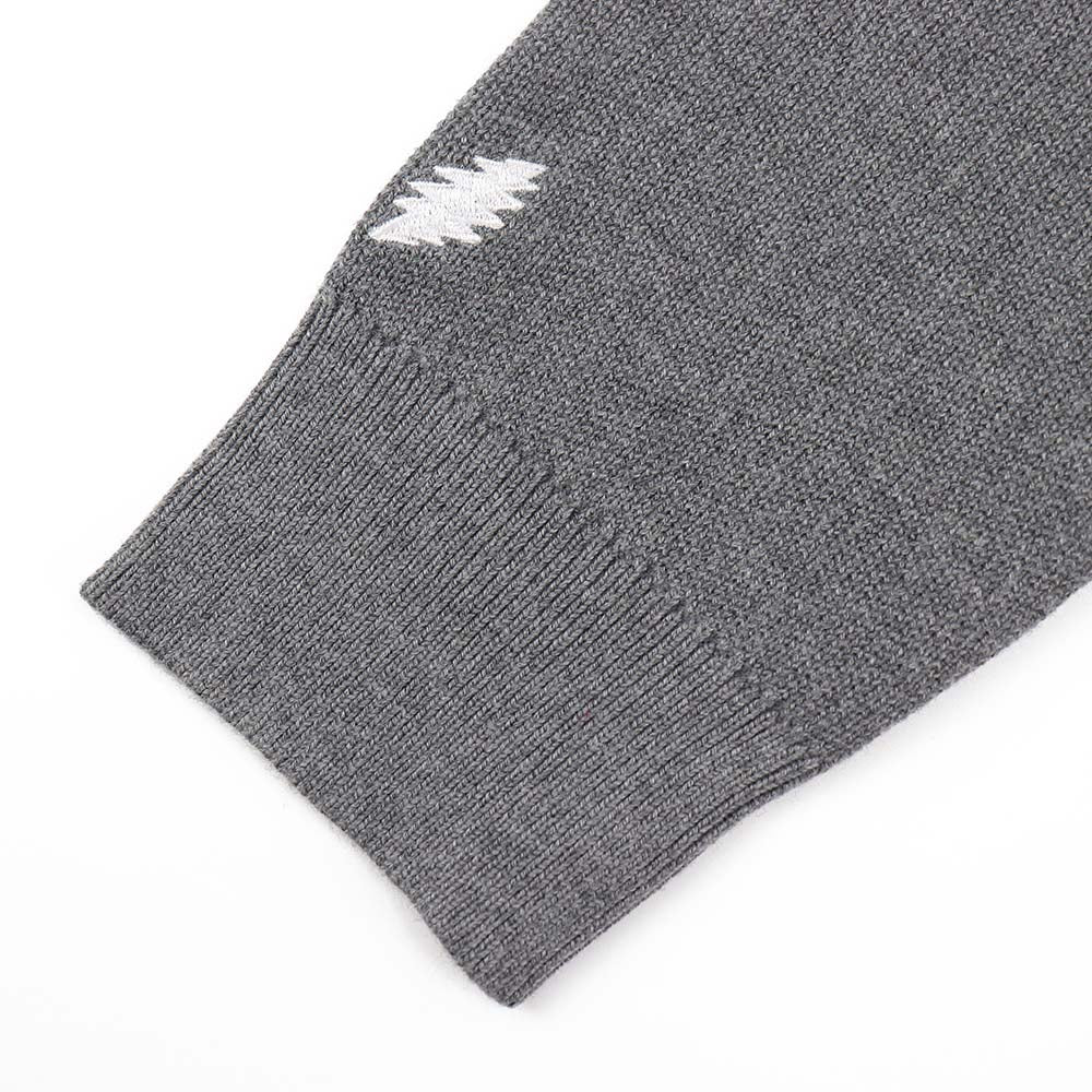 Grateful Dead Grey Bolt Quarter-Zip Sweater - Section 119