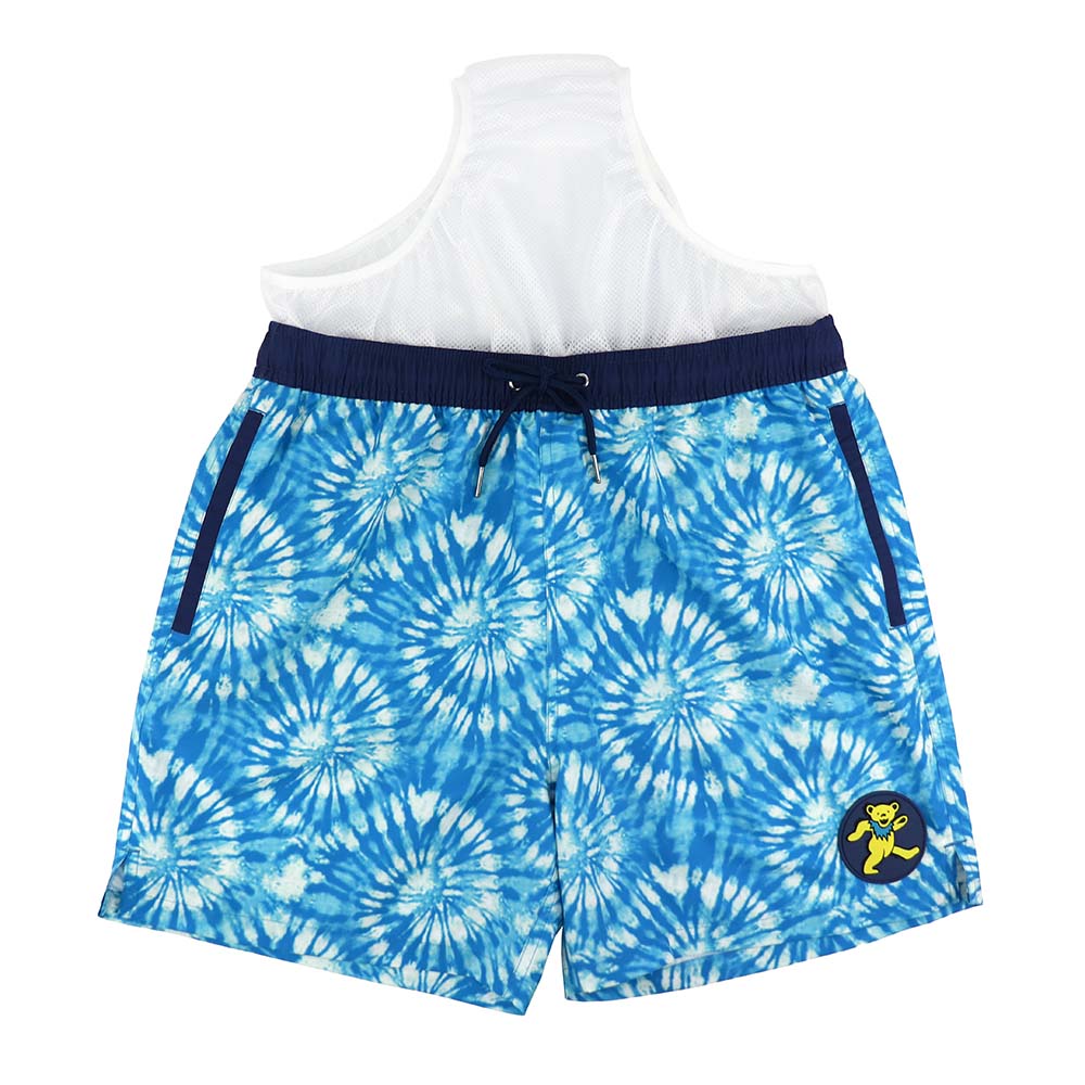 Grateful Dead Swim Trunk Tie Dye Yellow Bear - Section 119