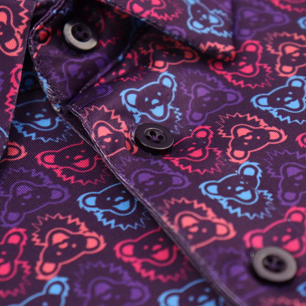 Grateful Dead Performance Polo Purple Bears - Section 119