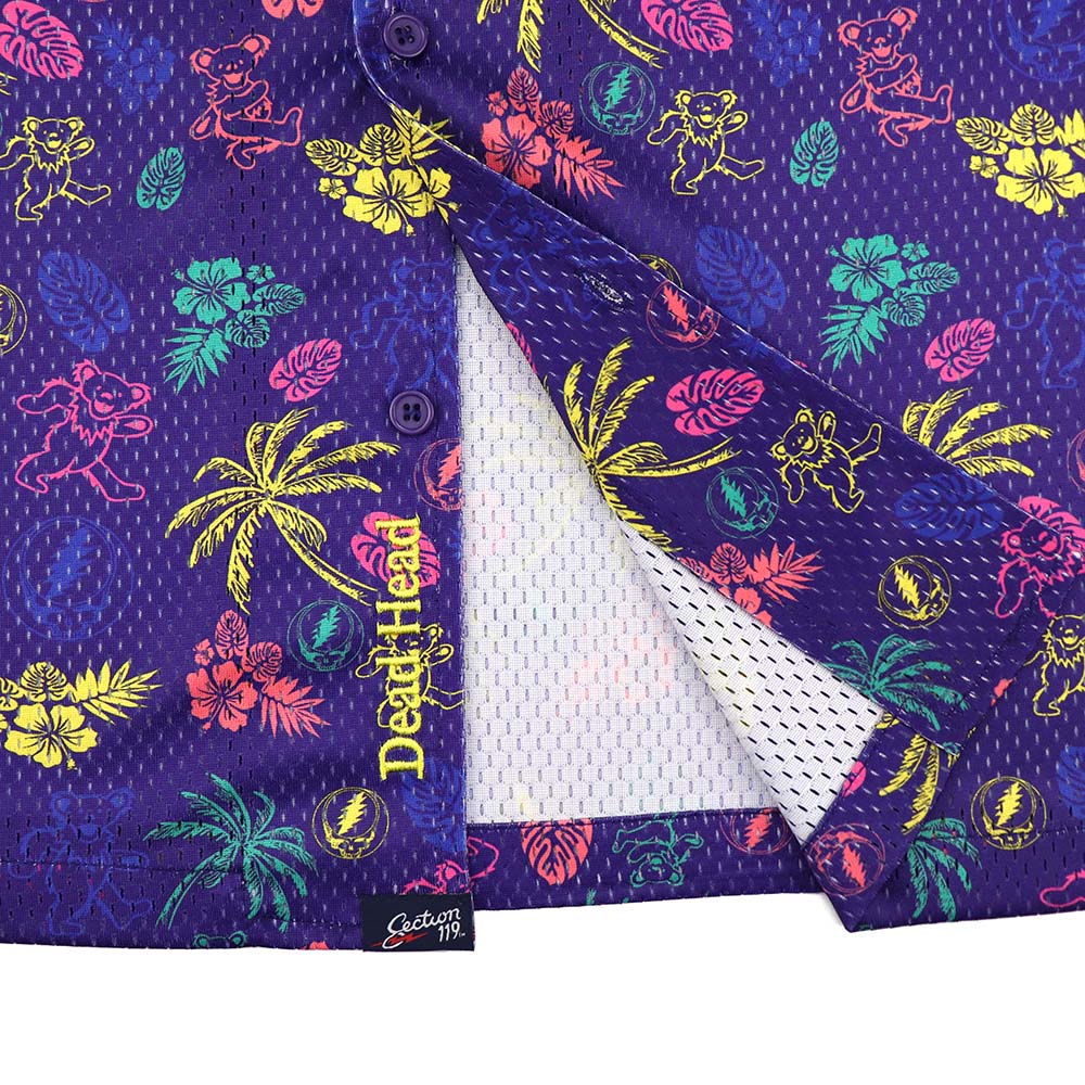 Grateful Dead Purple Neon Mesh Shirt - Section 119