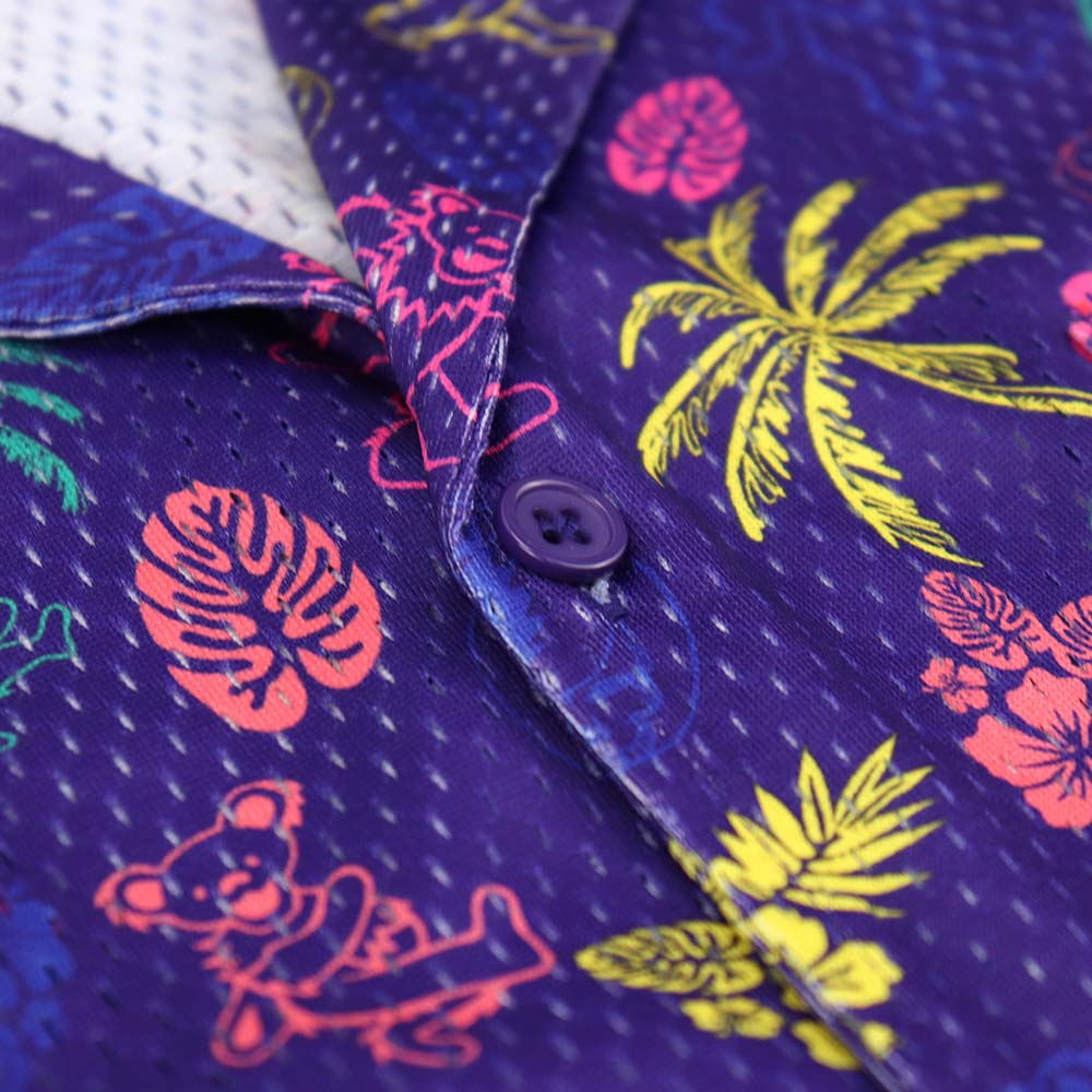 Grateful Dead Purple Neon Mesh Shirt - Section 119