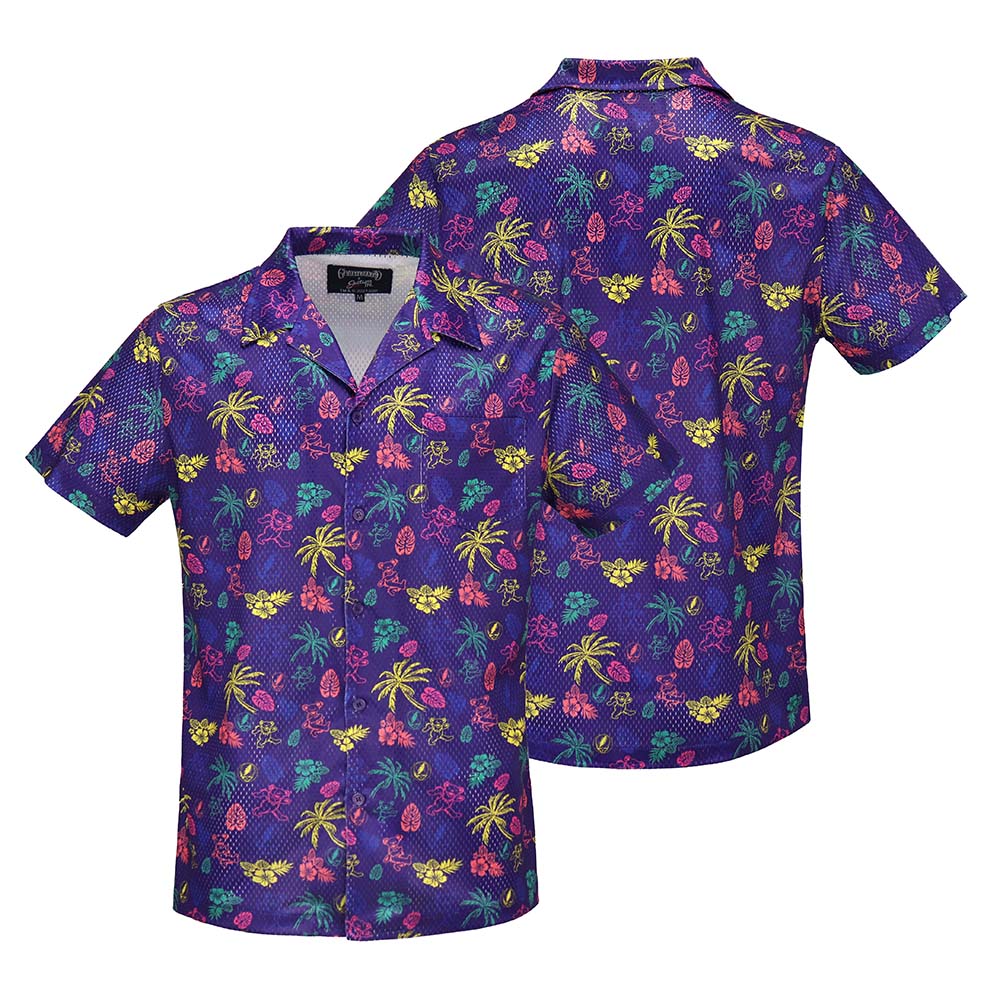 Grateful Dead Purple Neon Mesh Shirt - Section 119