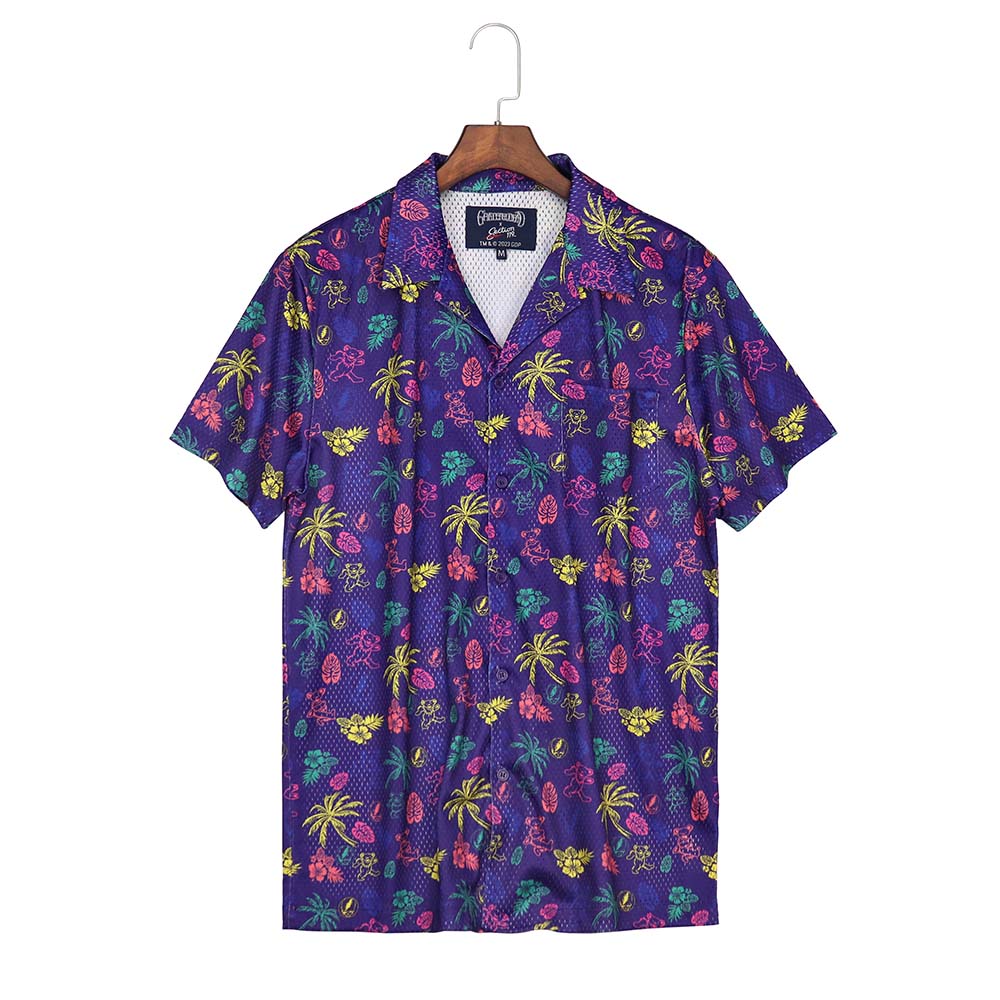 Grateful Dead Purple Neon Mesh Shirt - Section 119