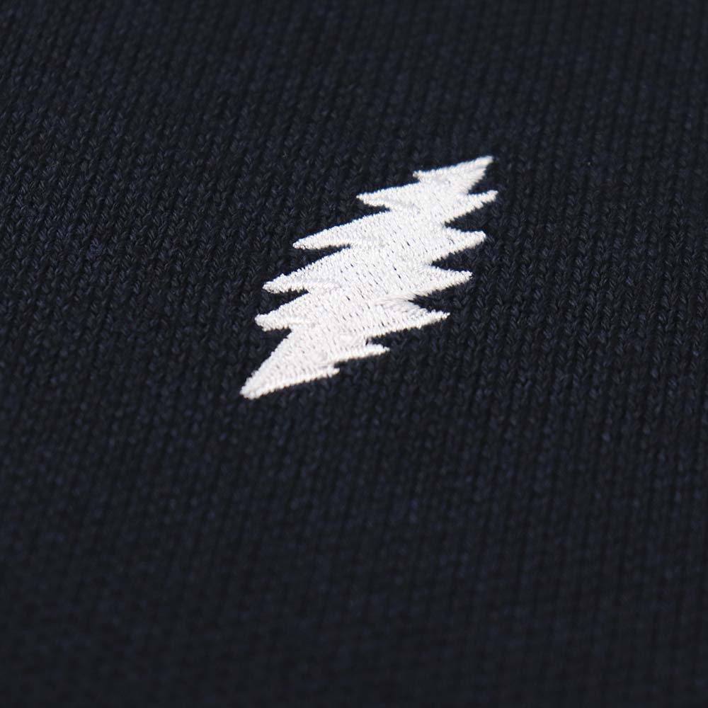 Grateful Dead Bolt Dark Navy Sweater Quarter-Zip - Section 119