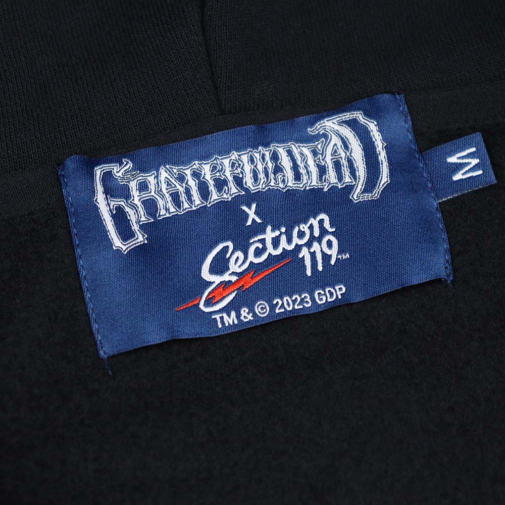 Grateful Dead Zip-up Steal Your Face Black Hoodie - Section 119