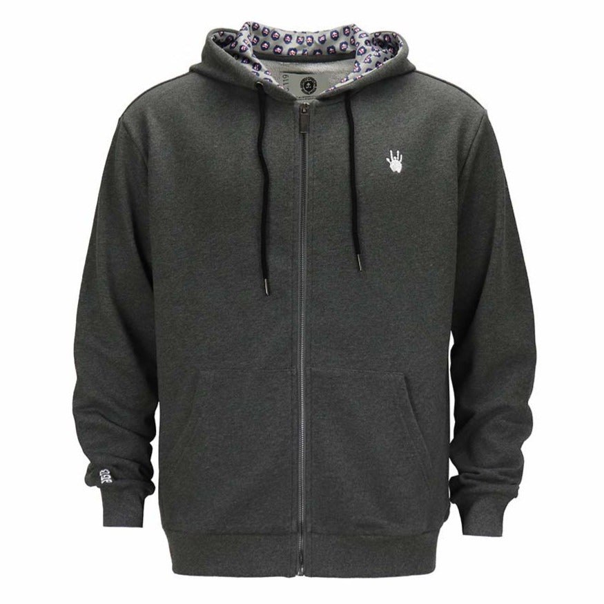 Jerry Garcia Band Hand Hoodie | Grey - Section 119