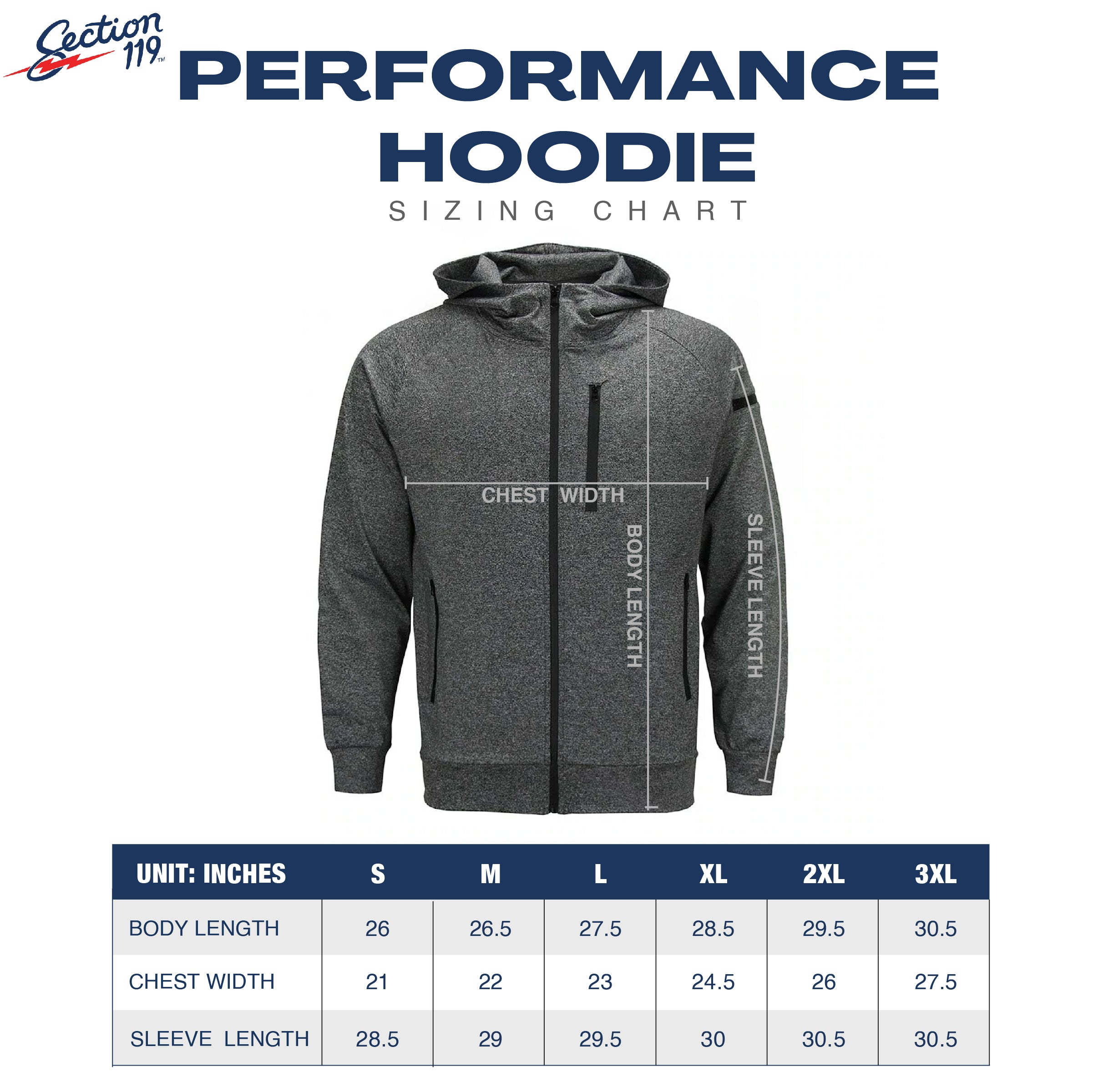 Grateful Dead Steal Your Face Performance Hoodie | Charcoal - Section 119