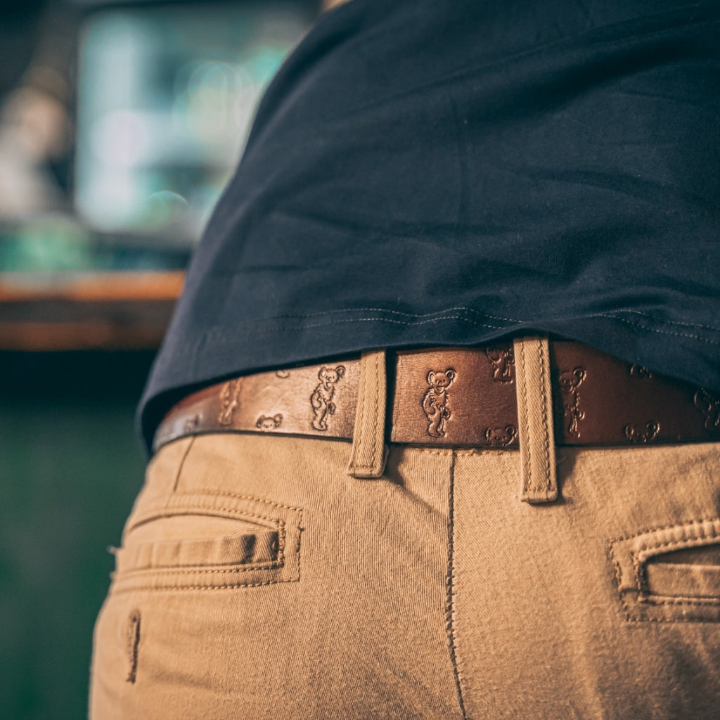 Grateful Dead Dancing Bears & Bolts Reversible Belt - Section 119