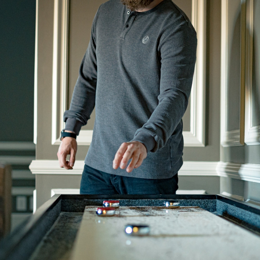 Grateful Dead Grey Steal Your Face Henley - Section 119