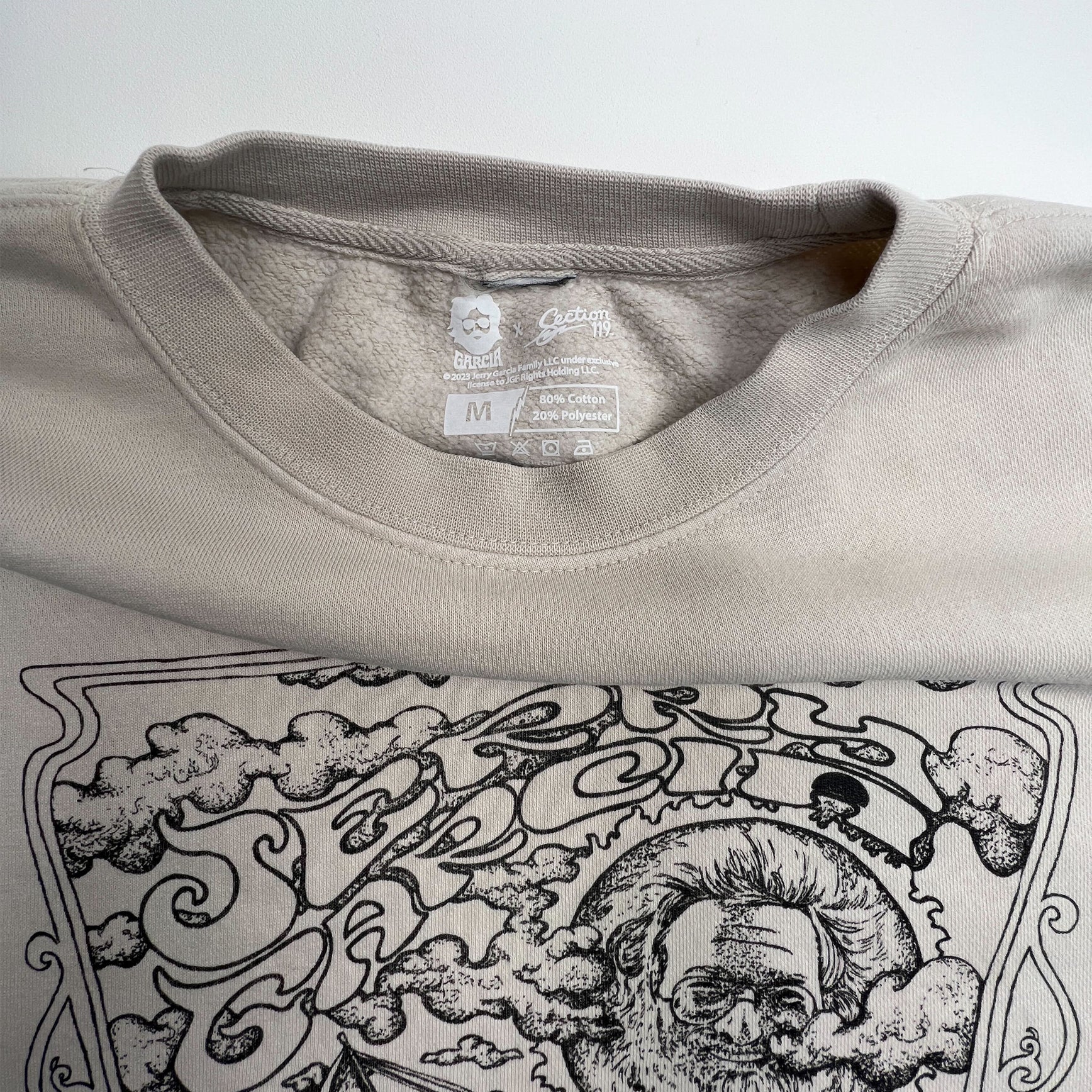 Jerry Garcia Sweatshirt Cement Ship of Fools - Section 119