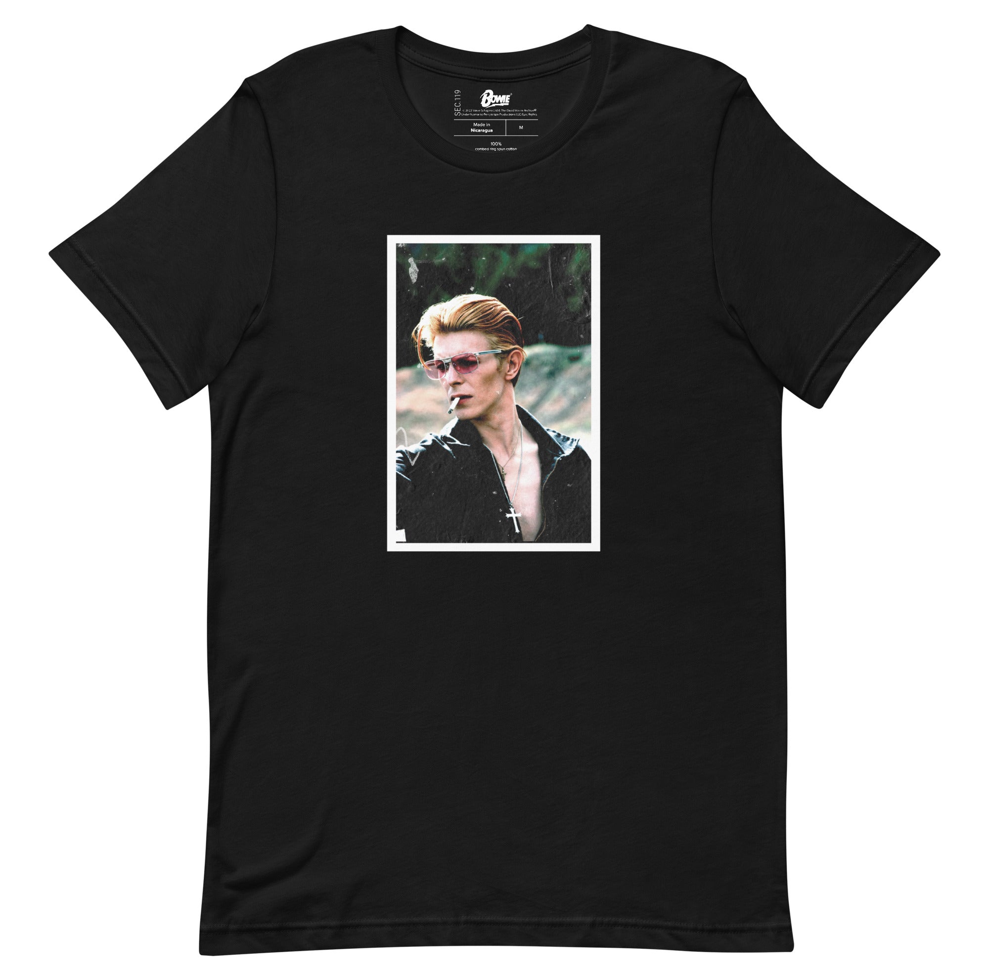 David Bowie Cigarette Tee in Black - Section 119