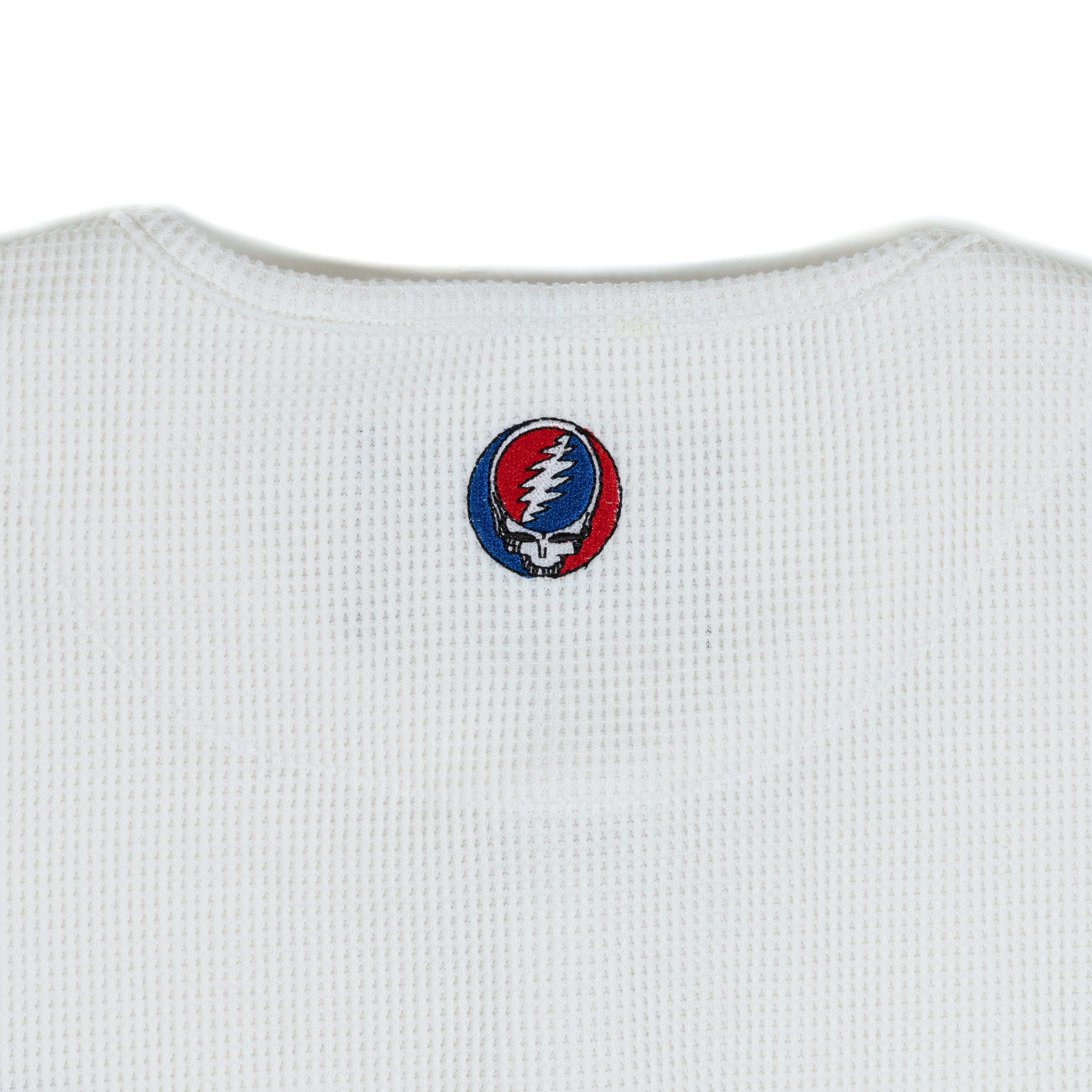 Grateful Dead White Steal Your Face Henley - Section 119