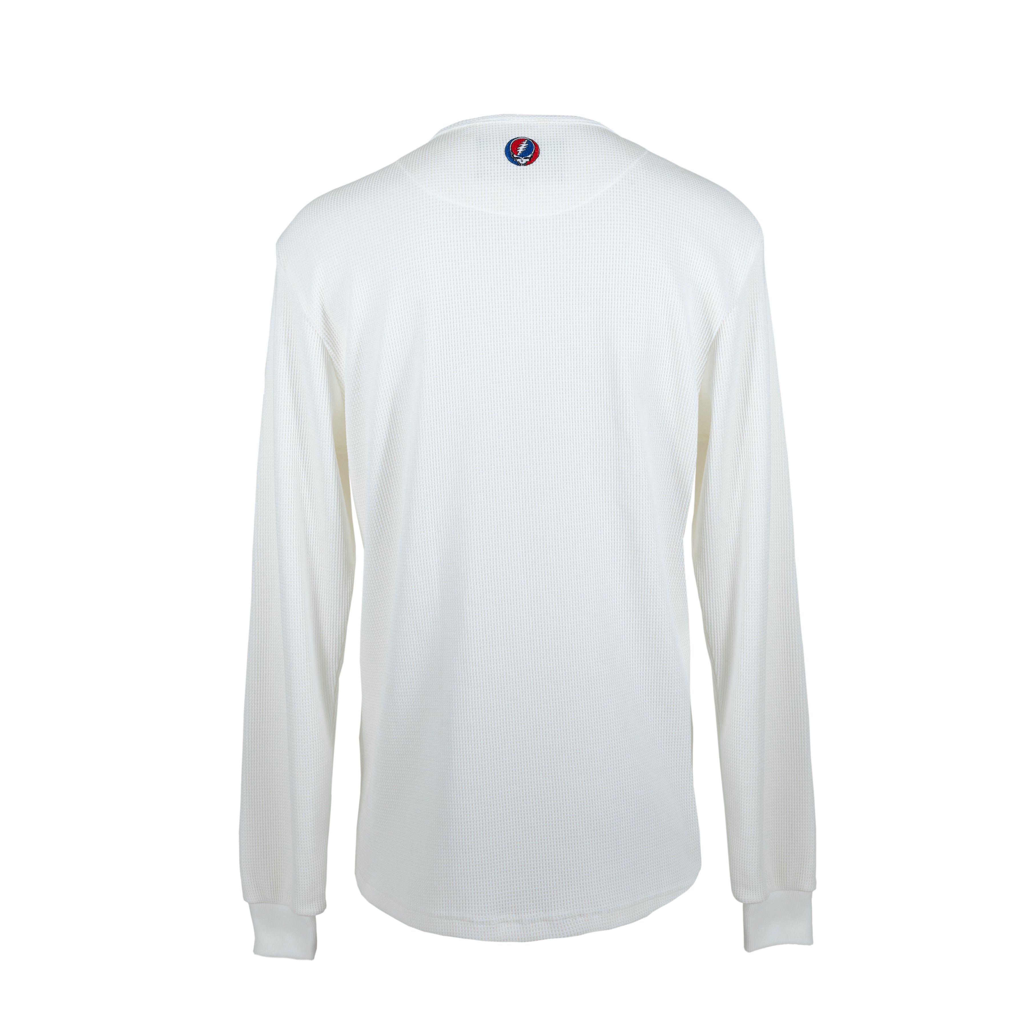 Grateful Dead White Steal Your Face Henley - Section 119